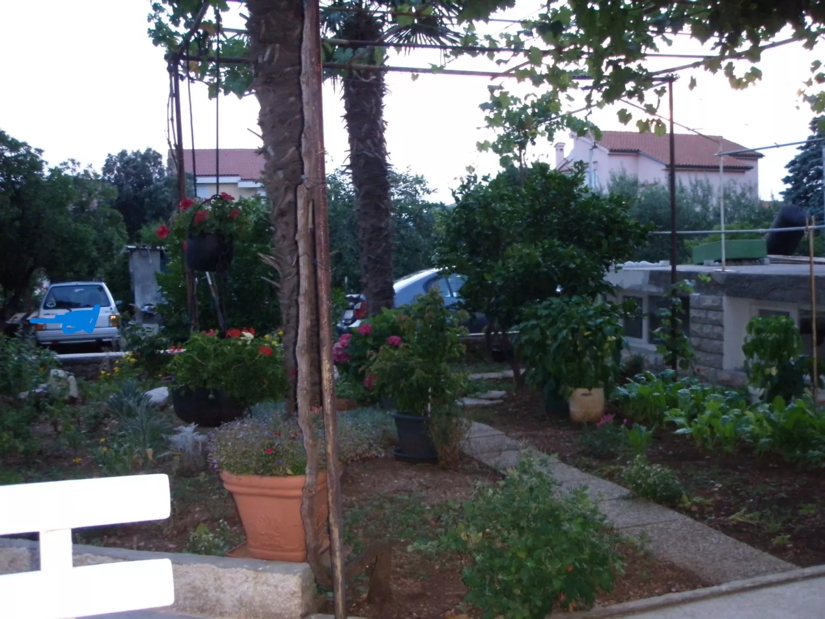 "App žardin" mit Balkon-Drinnen