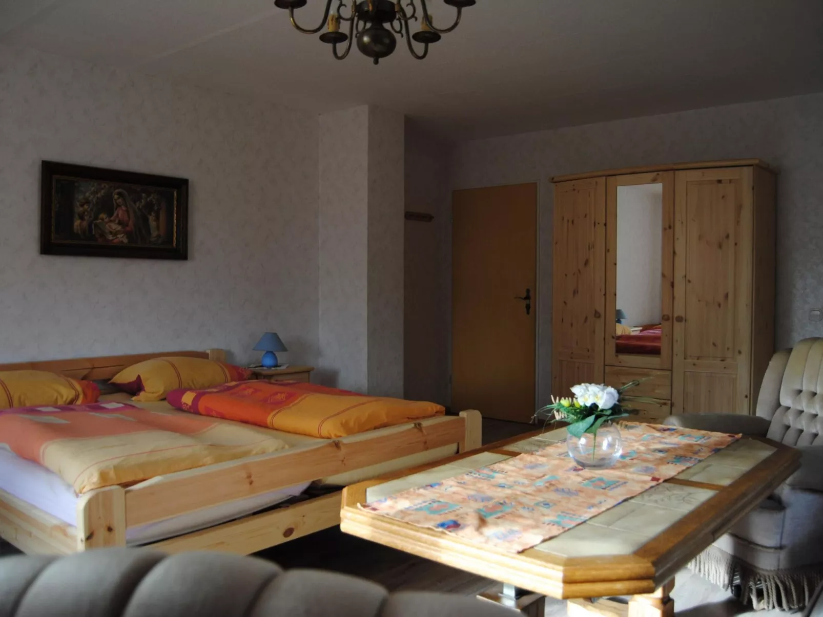 Wohnung in beliebtem Gästehaus mit Fahrradverleih-Dedans