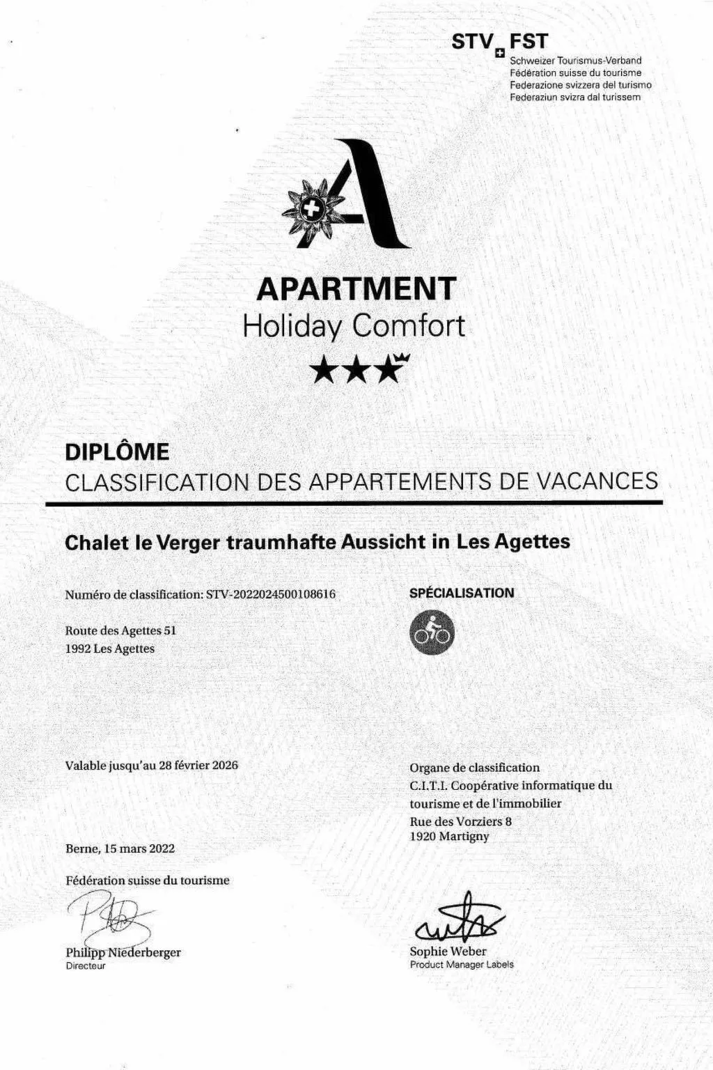 Chalet le Verger-Drinnen