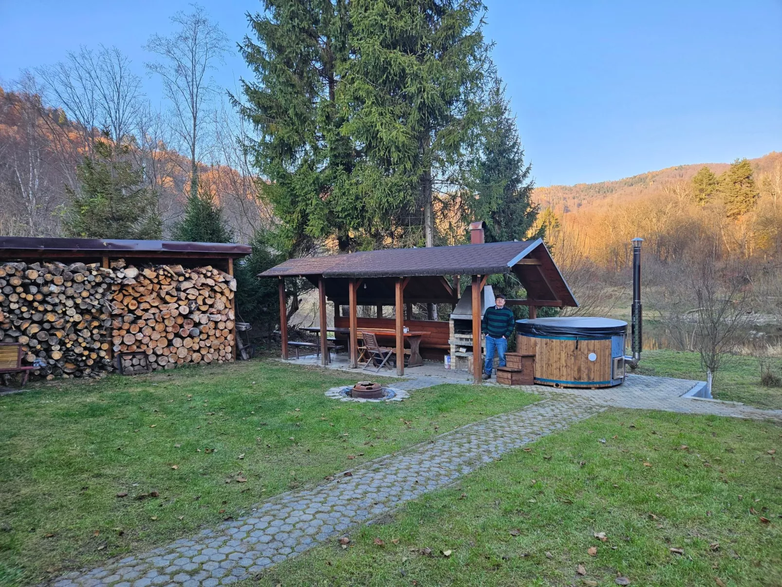 Berghütte mit Sauna-Dehors