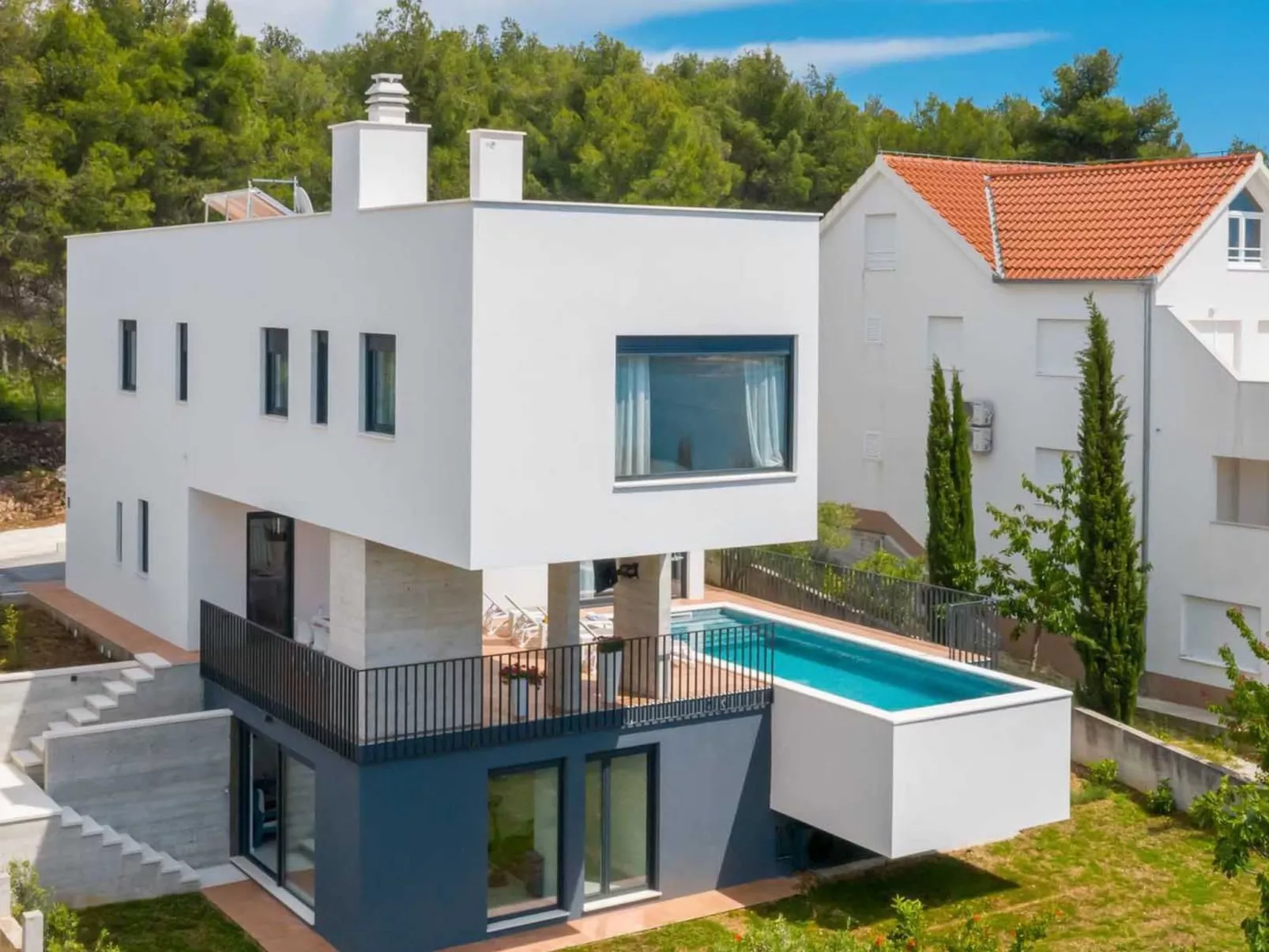 Moderne Ferienvilla Prima Vista-Draußen