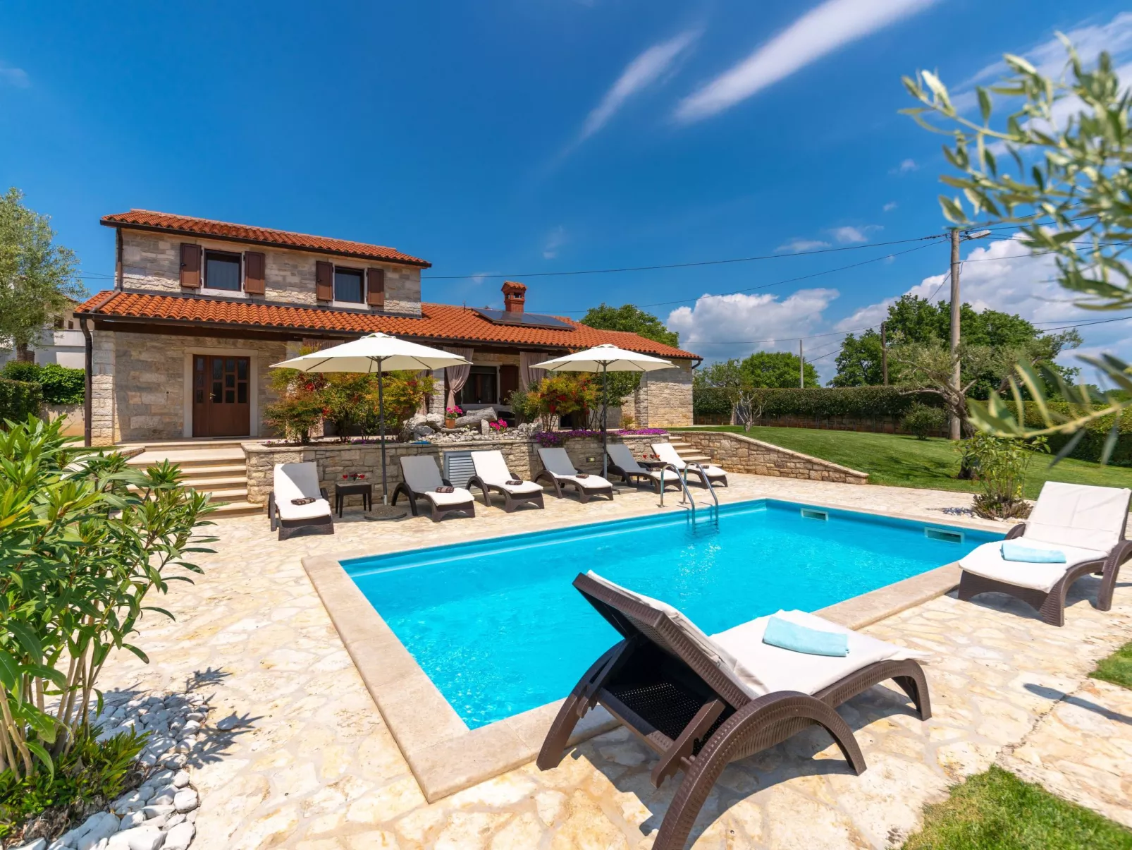 Landhaus Villa Casa Danijel mit Pool und Meerblick-Dehors