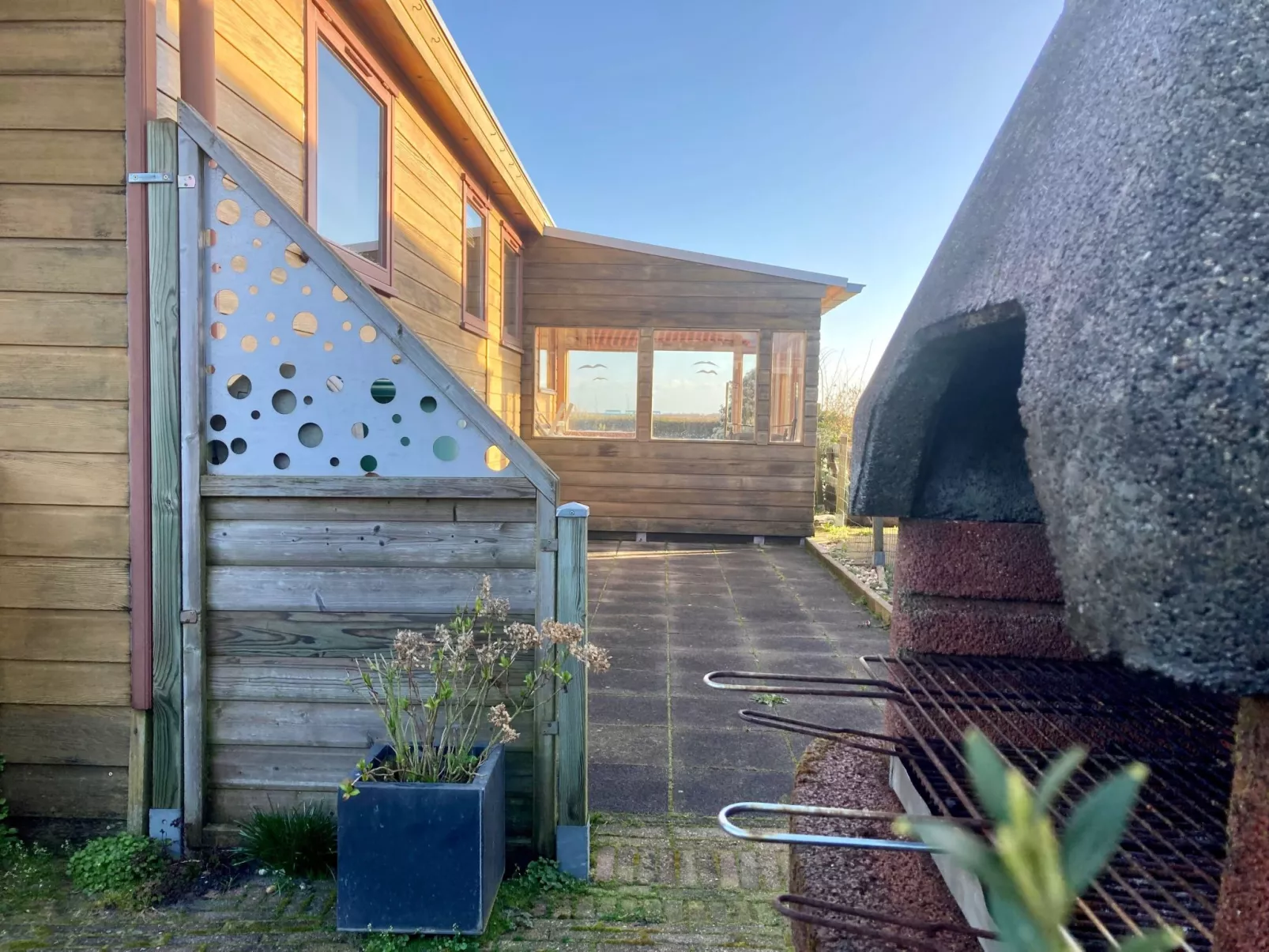 Haus Sonnenschein mit Blick auf das Lauwersmeer-Drinnen
