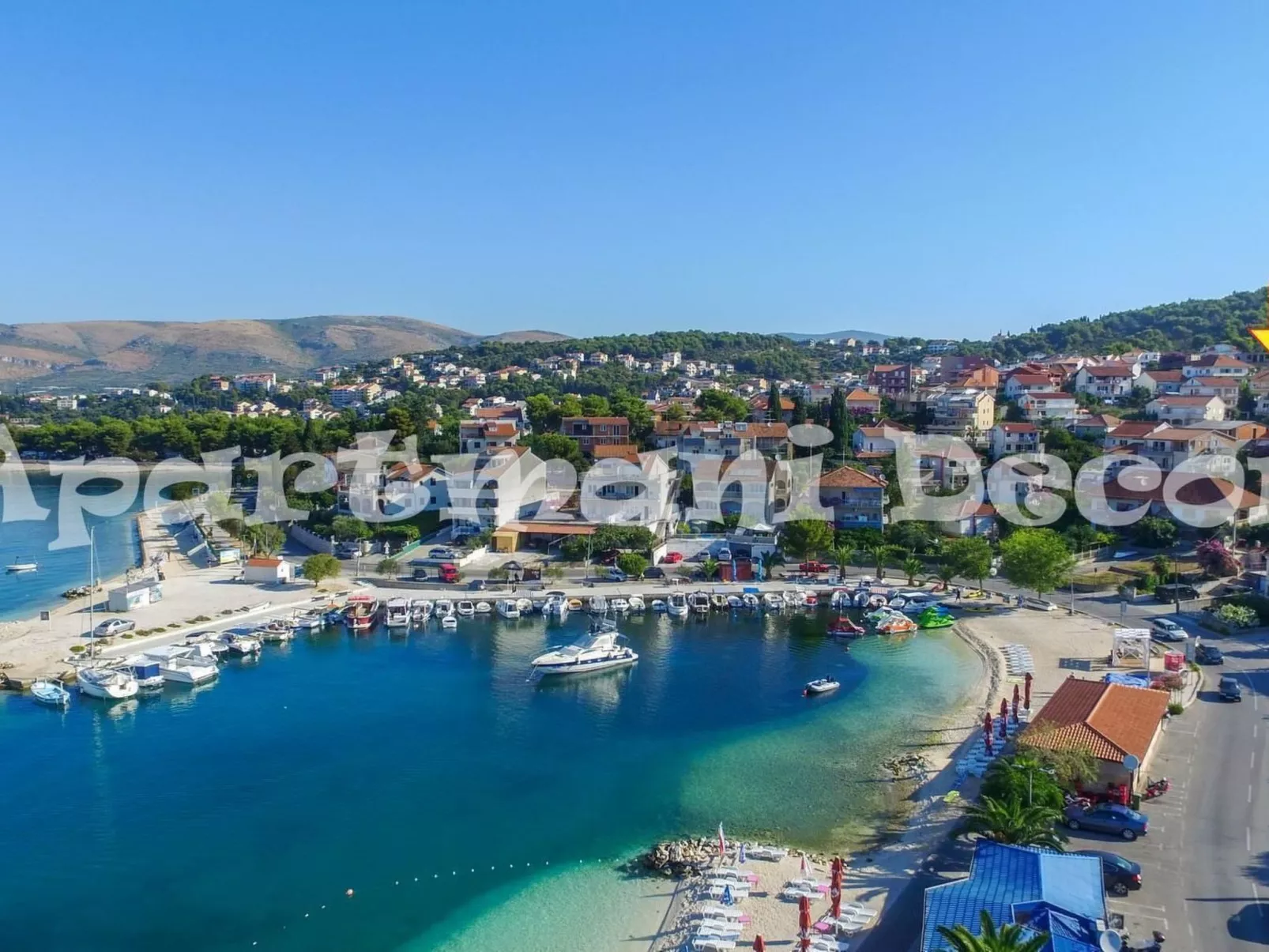 Wohnung "Decor" mit Blick auf das Wasser-Draußen