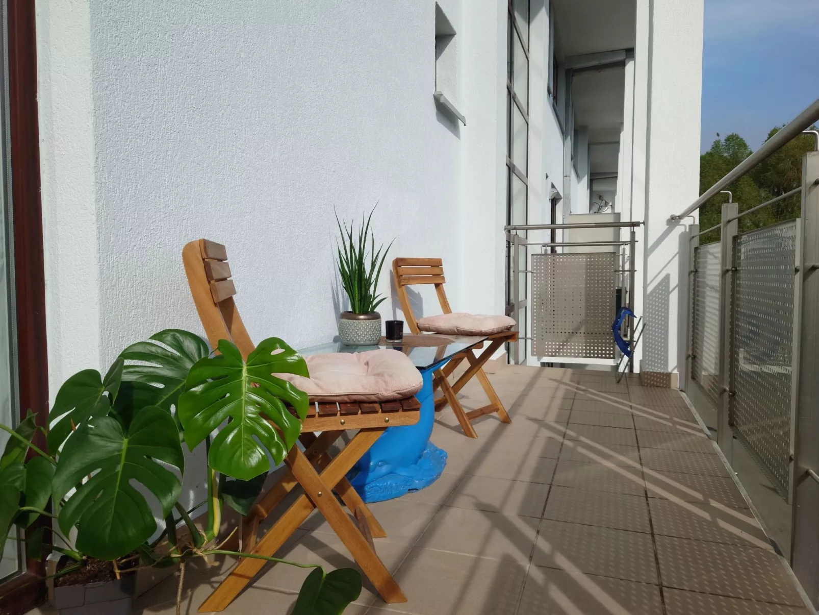 Helle Ferienwohnung in Kolberg mit Großem Balkon-Draußen