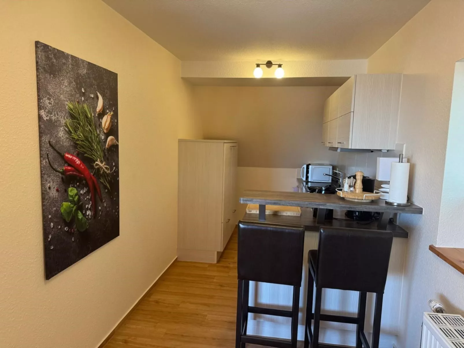 Charmante Ferienwohnung in Neukloster mit Terrasse-Dedans