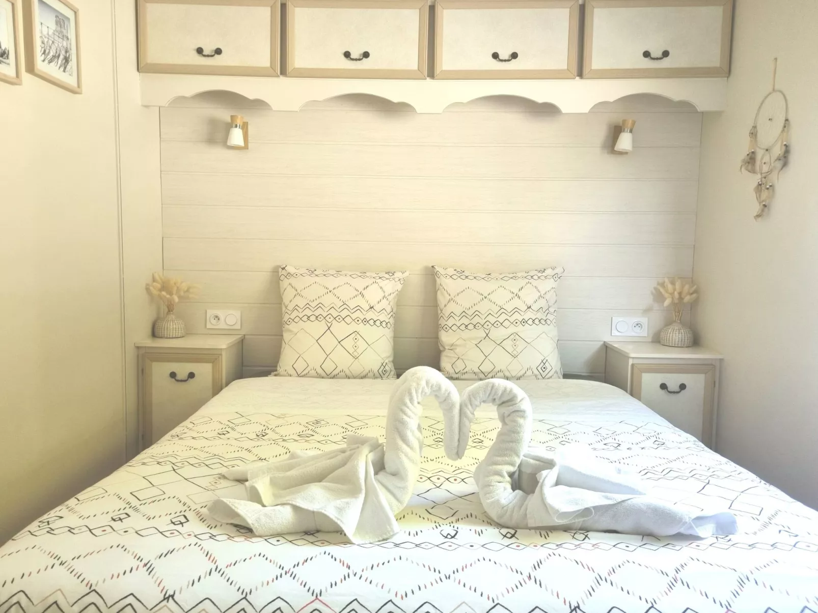 Mobilheim mit privatem Premium-Jacuzzi-Inside