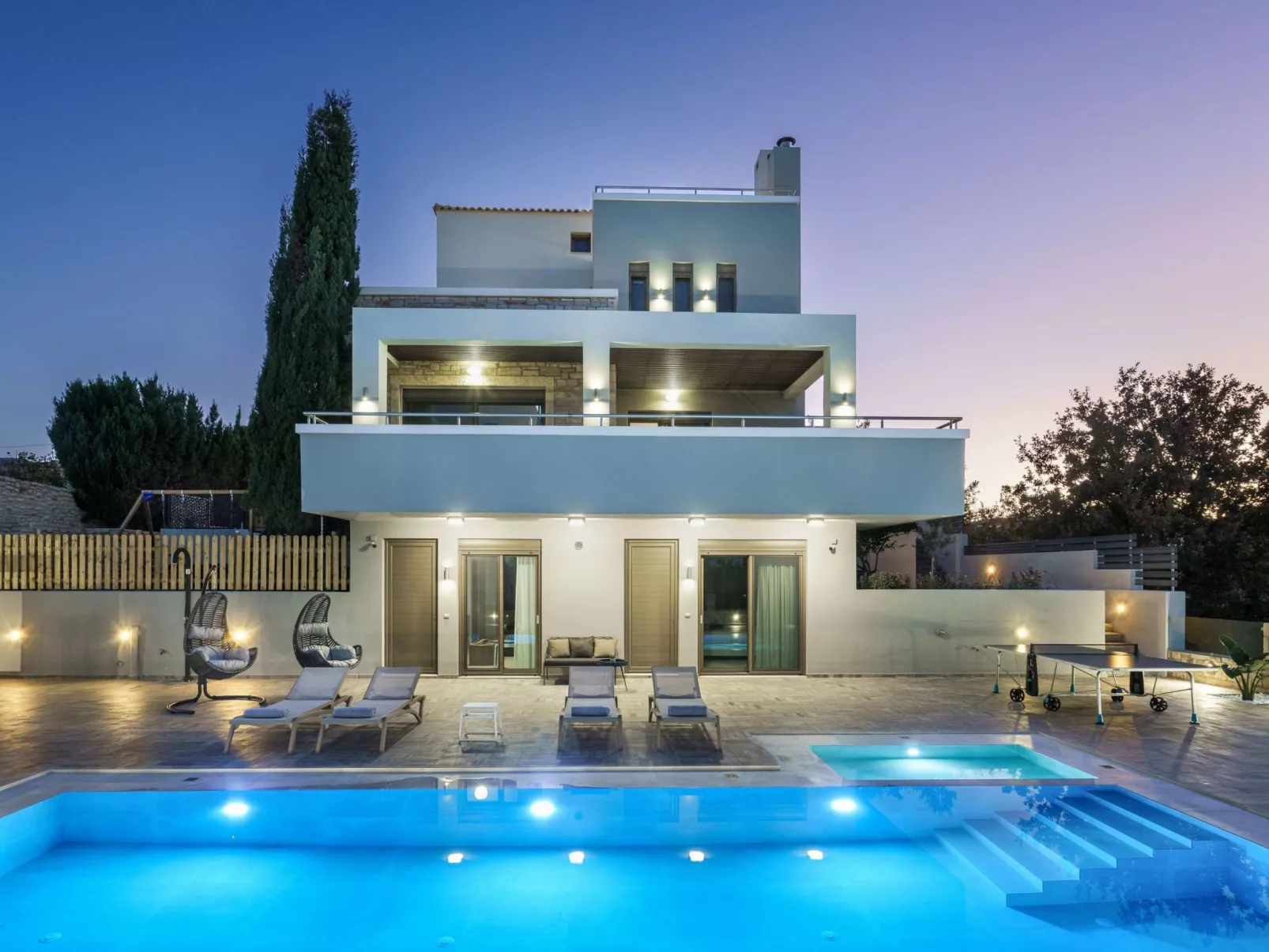 Ferienvilla "Oak Luxury" mit eigenem Pool-Drinnen