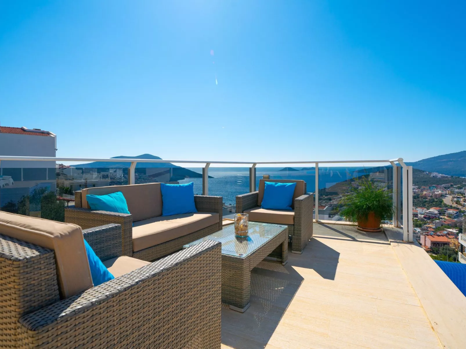 Luxuriöse Villa mit Meerblick in Kalkan Kalamar-Inside