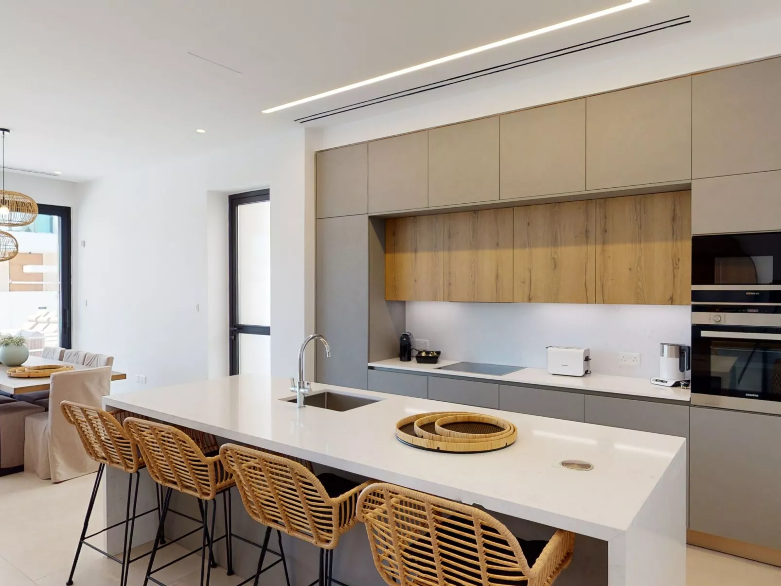 Periyiali Resort - Seitlicher Meerblick Villa Cleo - 16-Drinnen