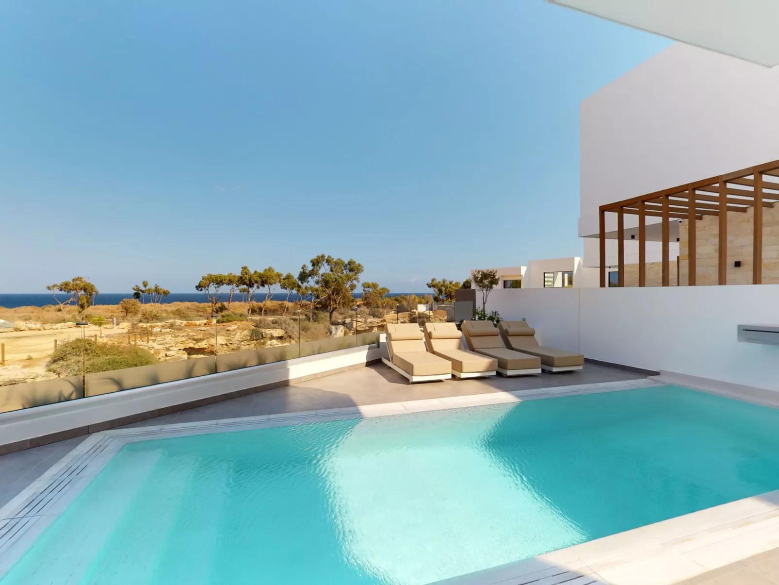 Periyiali Resort - Meerblick Villa Polymnia -22-Dehors