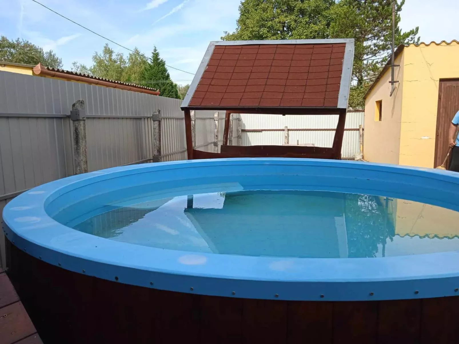 Zwillingsferienhaus mit Pool-Dehors