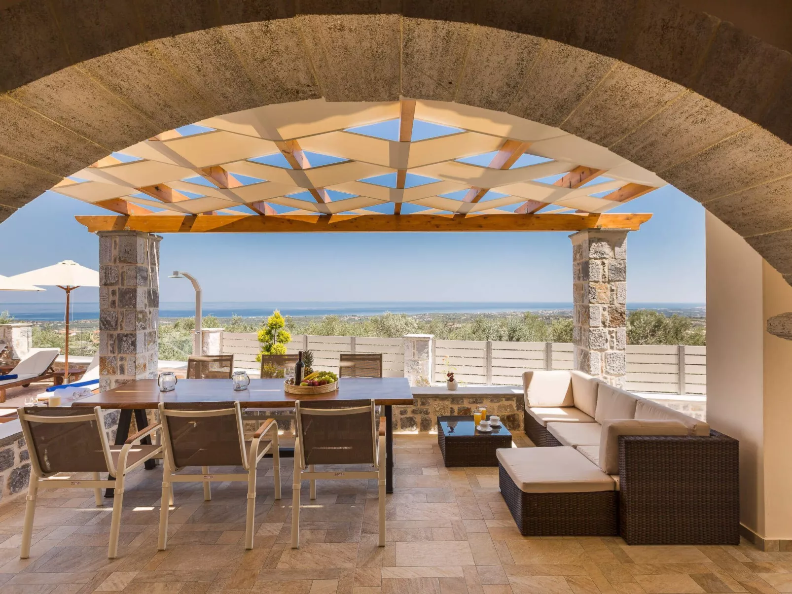 Family Villa Privater Pool Grillplatz Meerblick-Image-tags.info