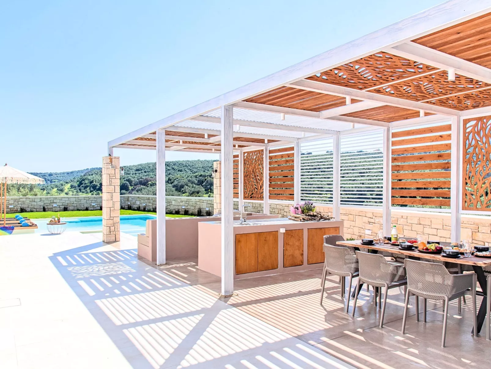 Blue Lake Villa Beheizter Pool-Dehors