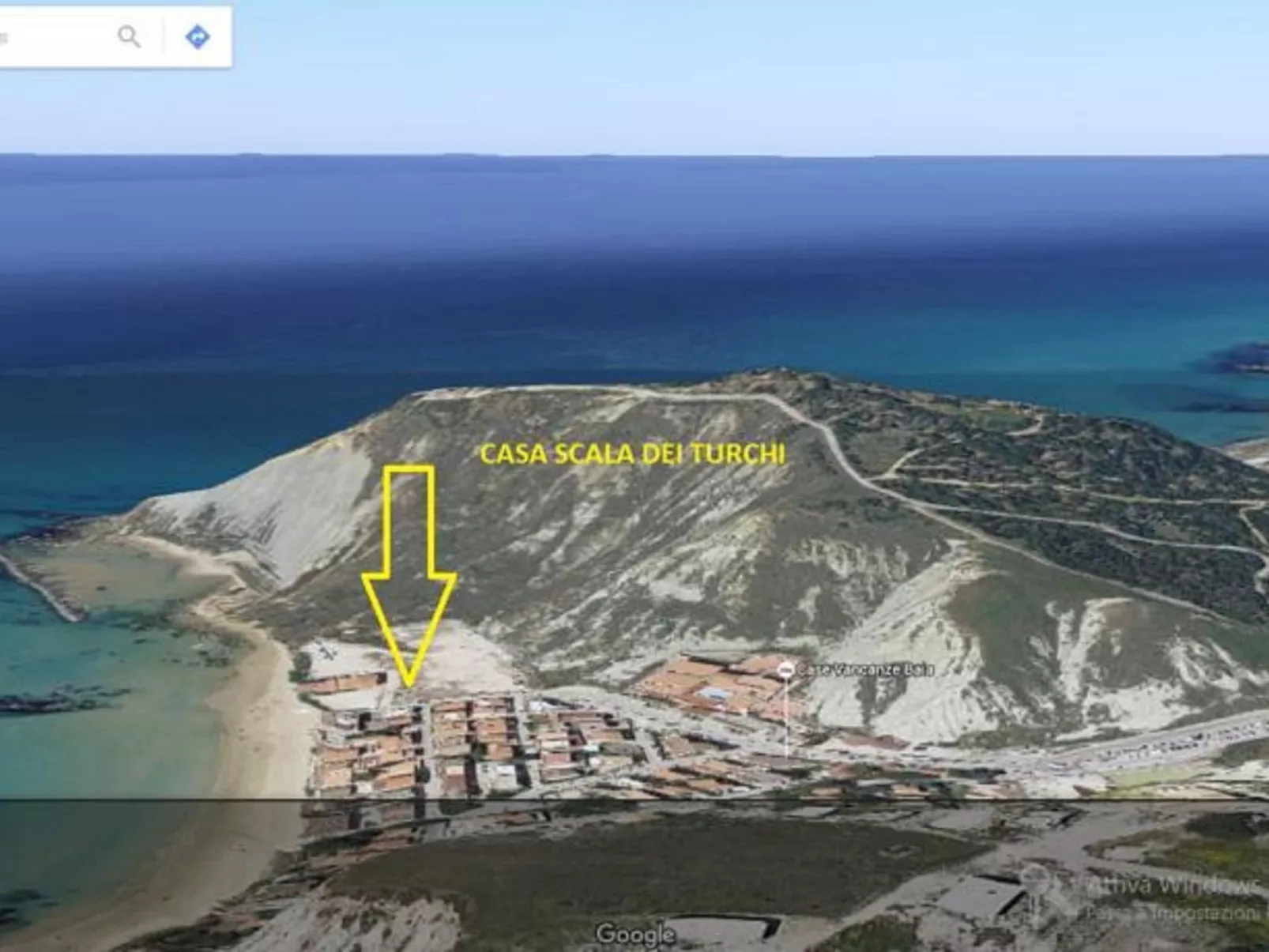 Wohnung an der Scala dei Turchi-Inside