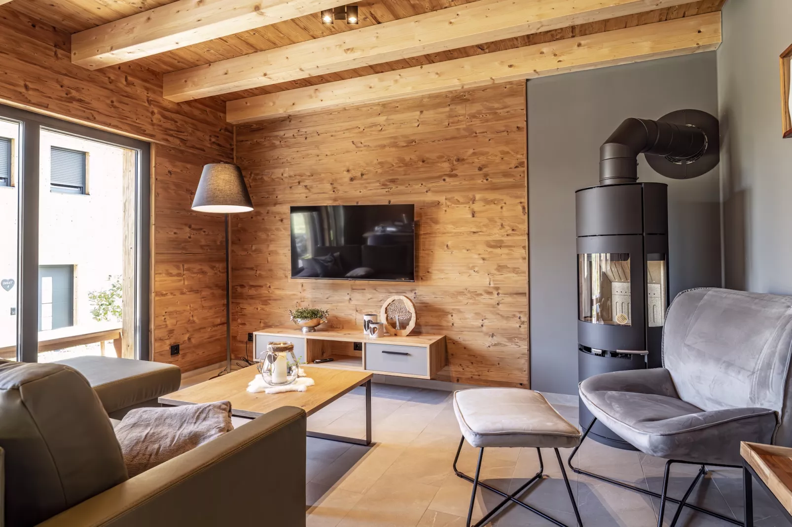 Chalet mit Sauna-Living room