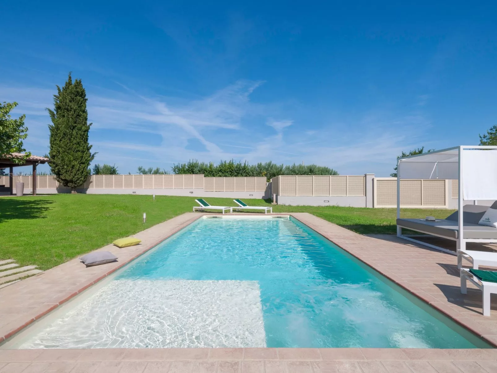 Villa Traiani, Marken Urlaub, privater Pool-Dedans