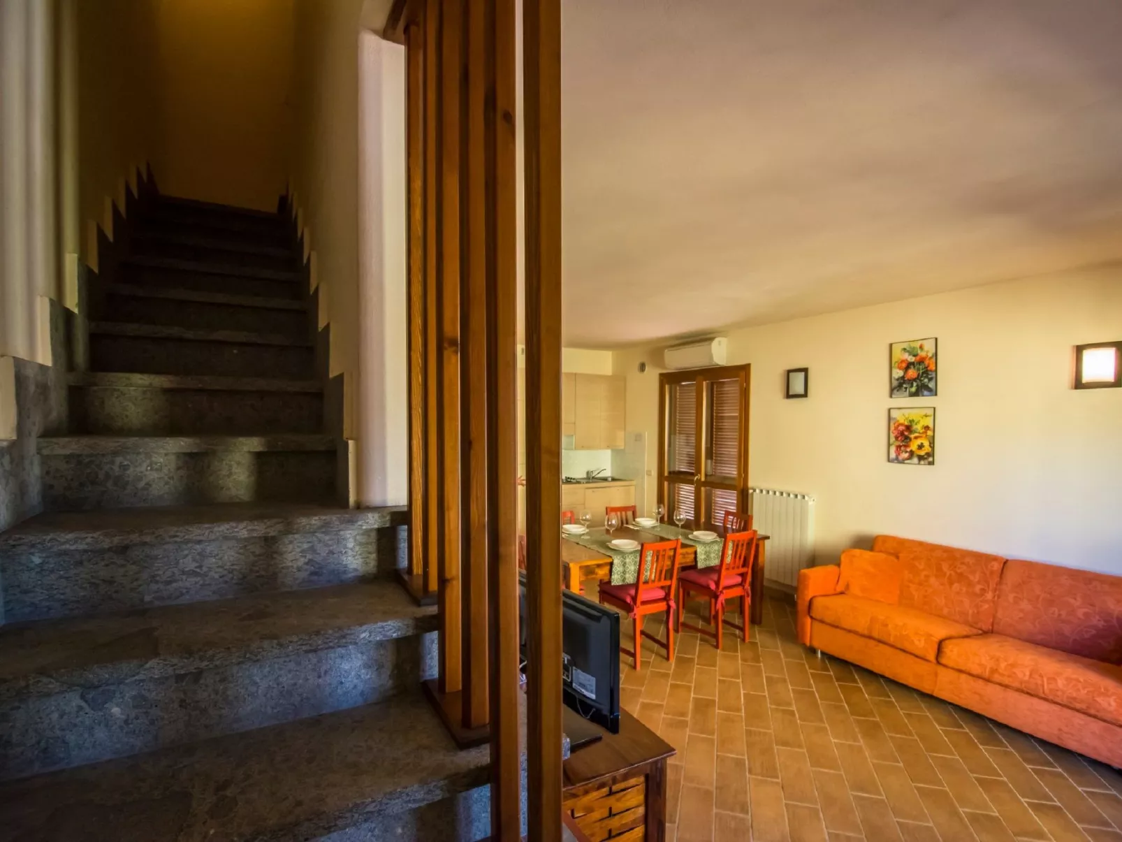 Wohnung in Alberese mit Panoramaterrasse-Drinnen