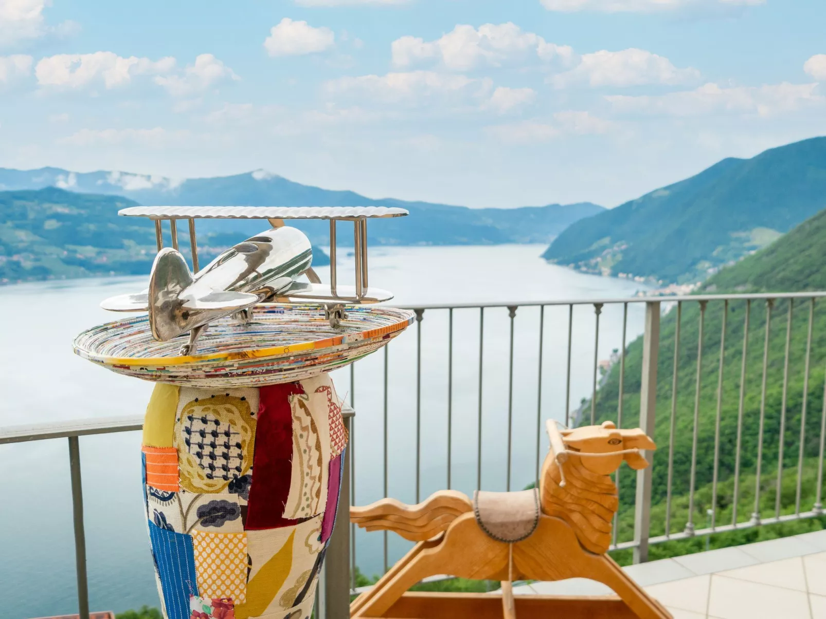 Serafino - Terrasse und Pool am Iseosee-Dehors