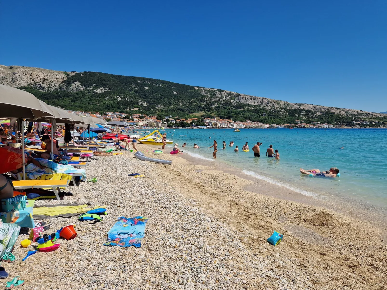 In Baška mit Eigenem Balkon - Draußen