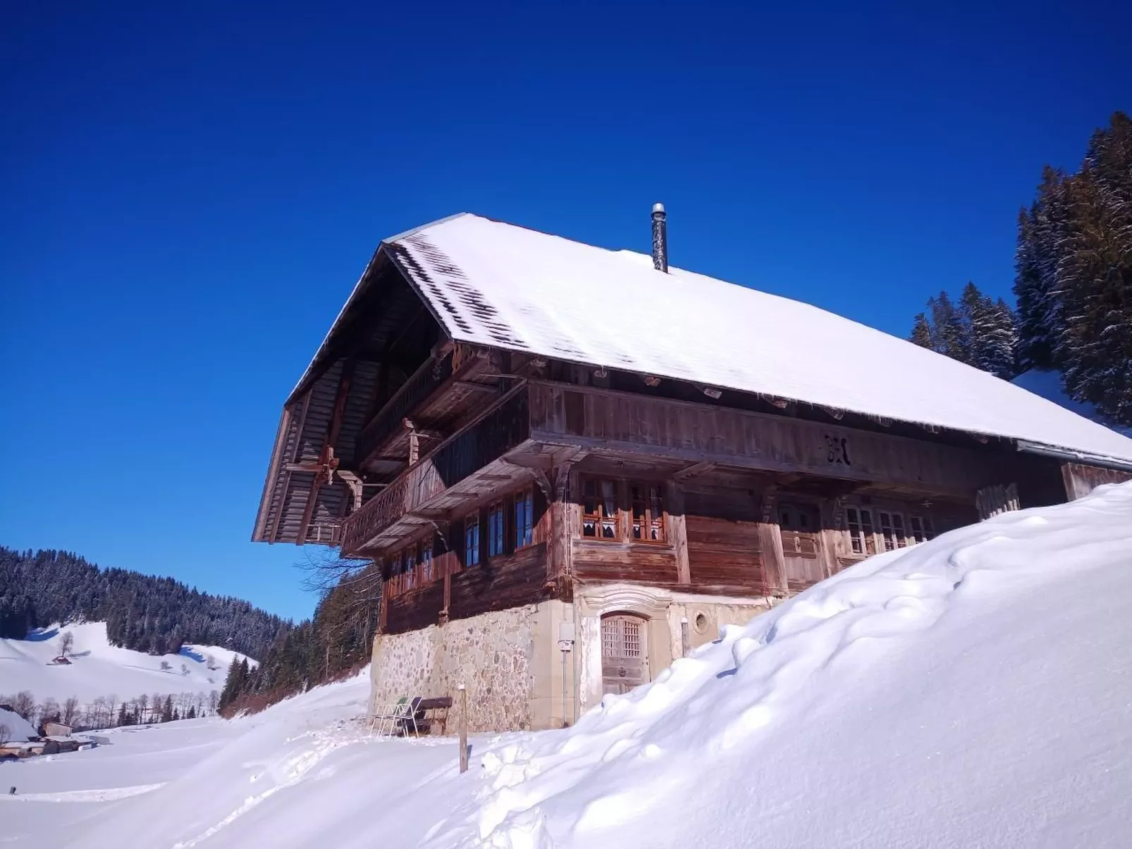 Antikes Ferienhaus-Dehors