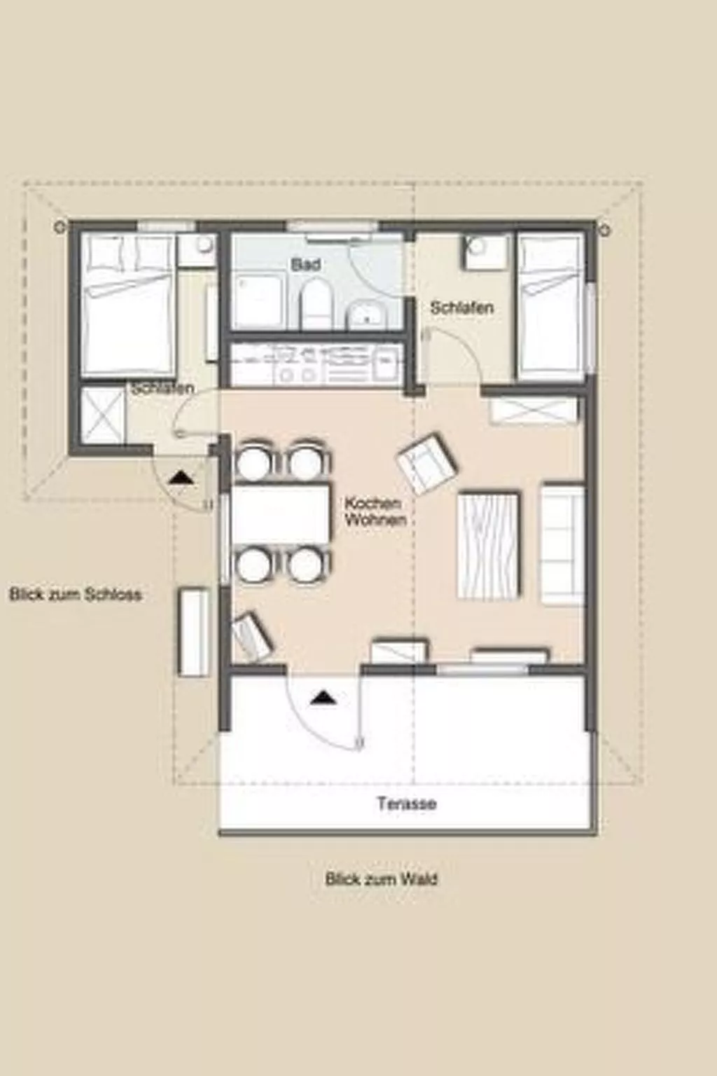 Schlossblick mit Teilseeblick-Inside