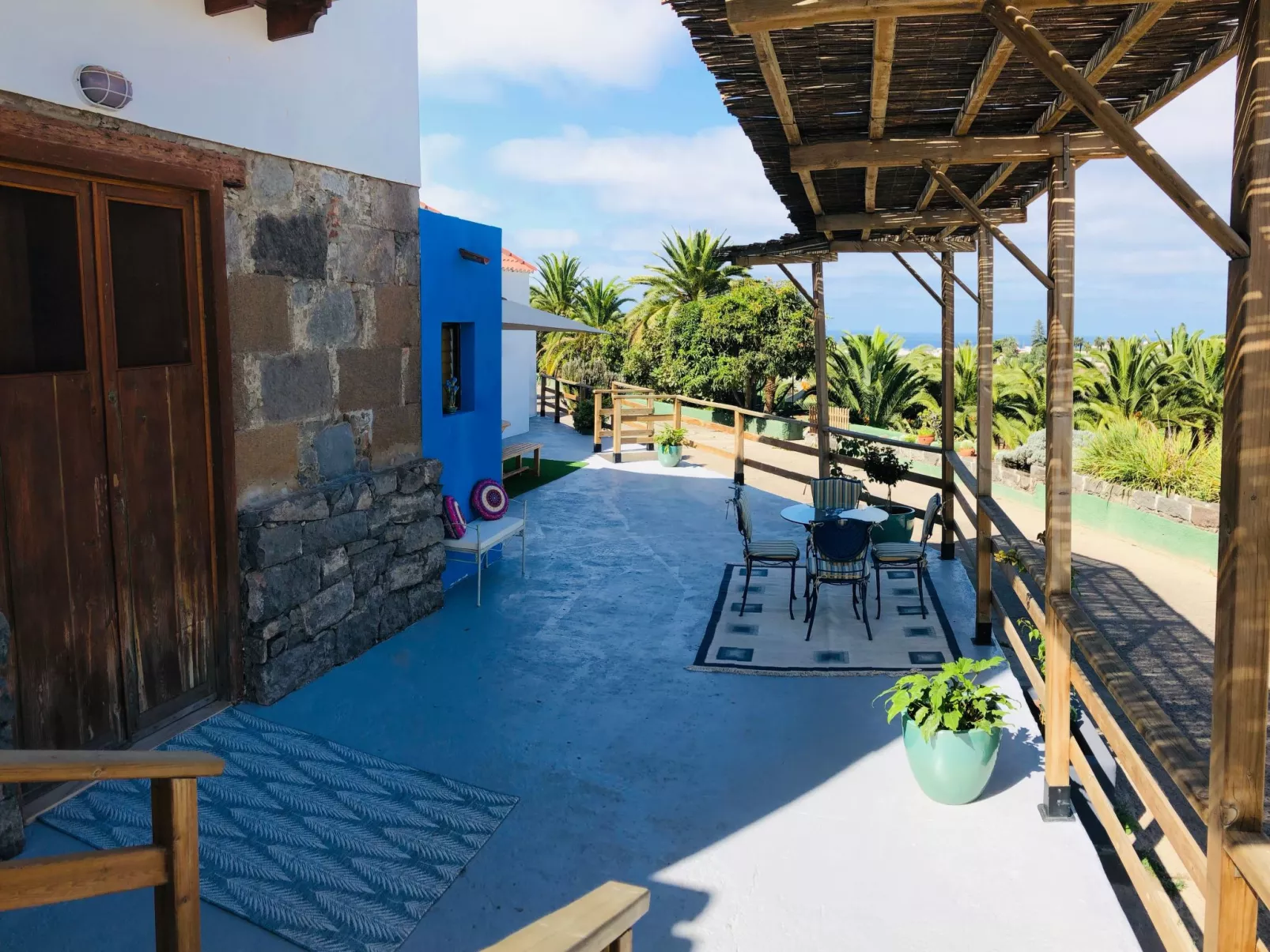 Villa los palmitos Familiäre Privatvilla mit Pool - Draußen