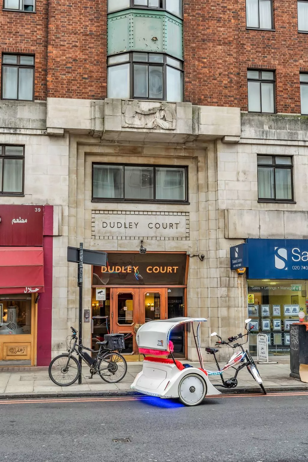 Zentrum von London Marble Arch Oxford Street Hyde Park-Draußen