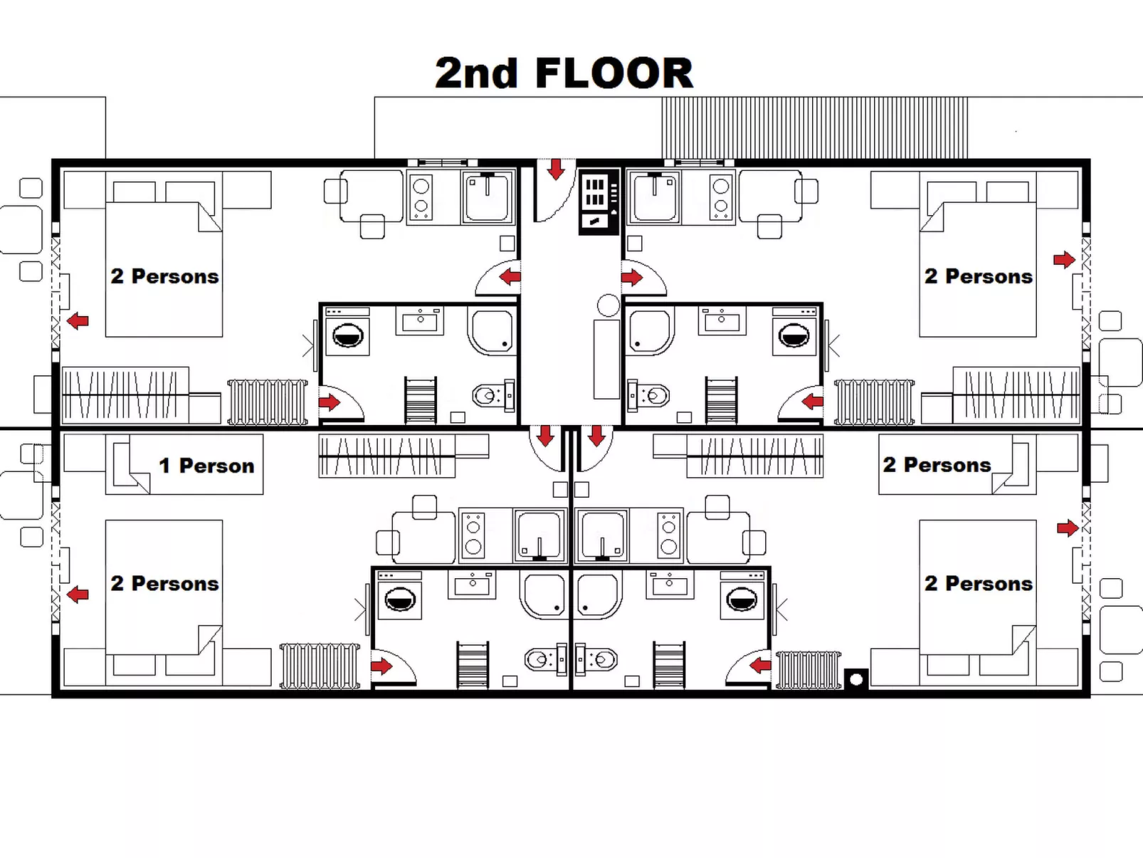 Studio-Apartment mit Balkon - Inside