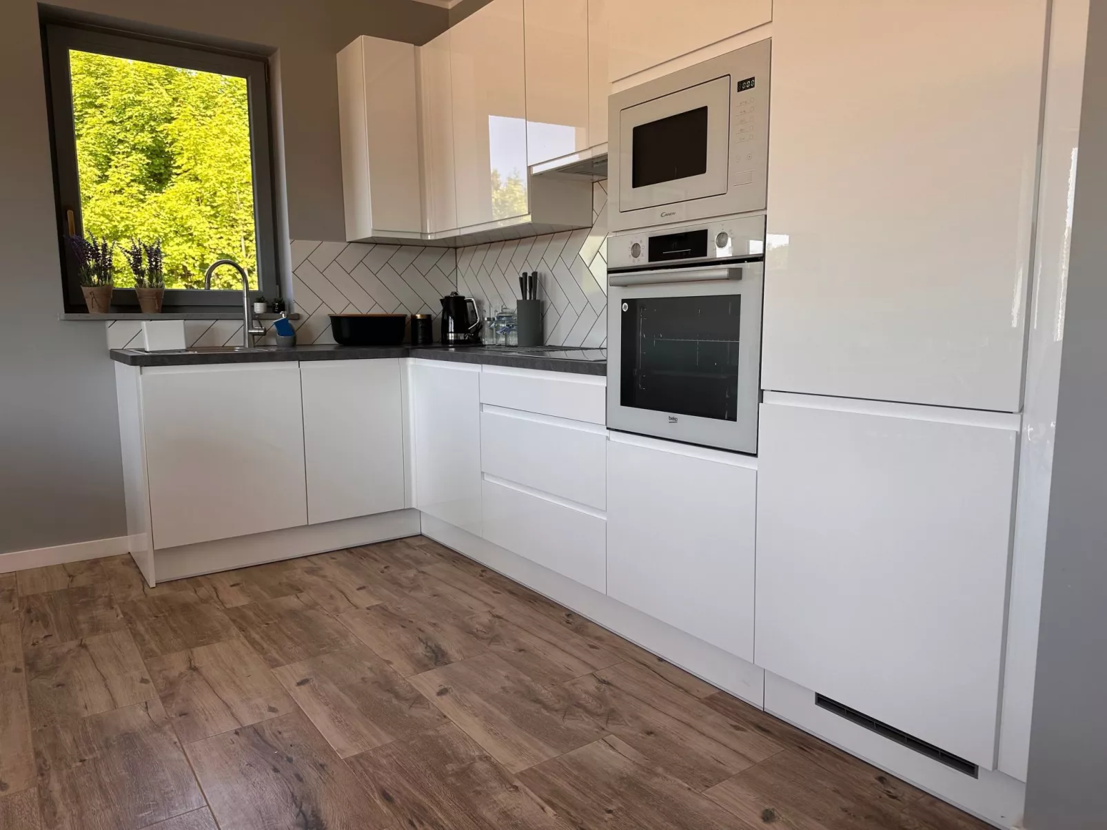 In Kołczewo mit Grill und Garten-Dedans