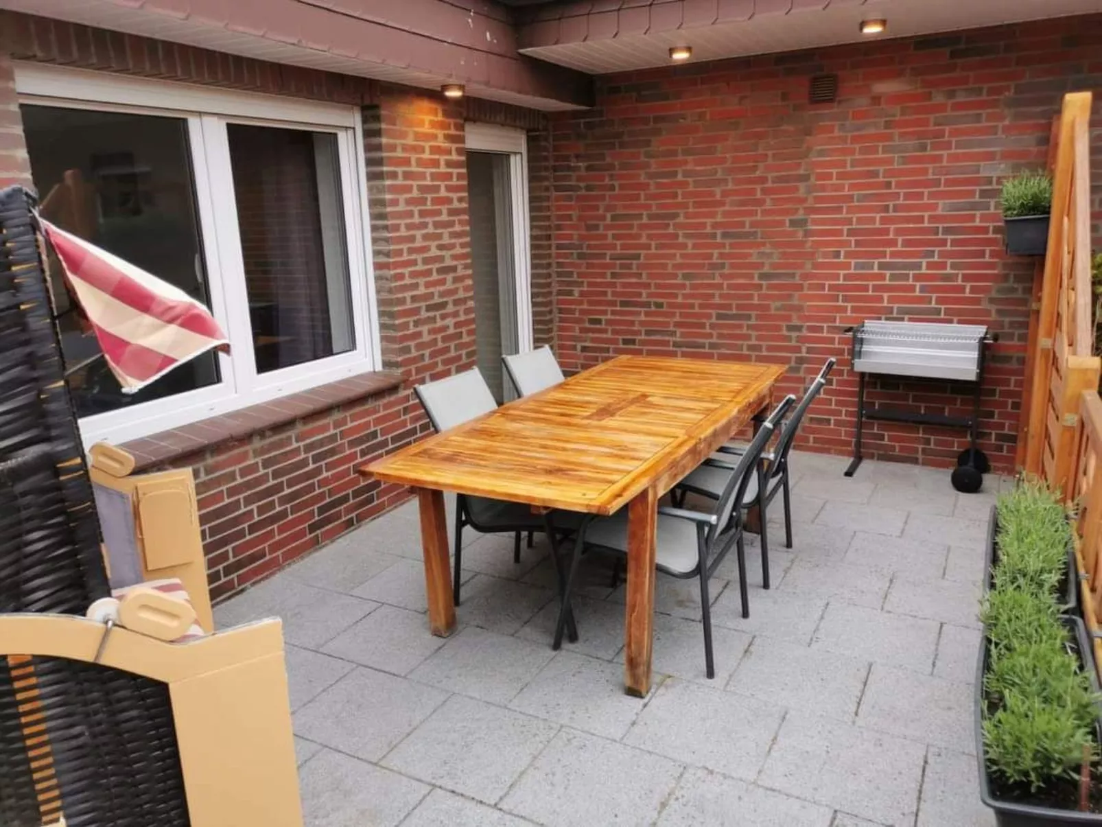 Nordsee Appartement Erdgeschoss-Draußen