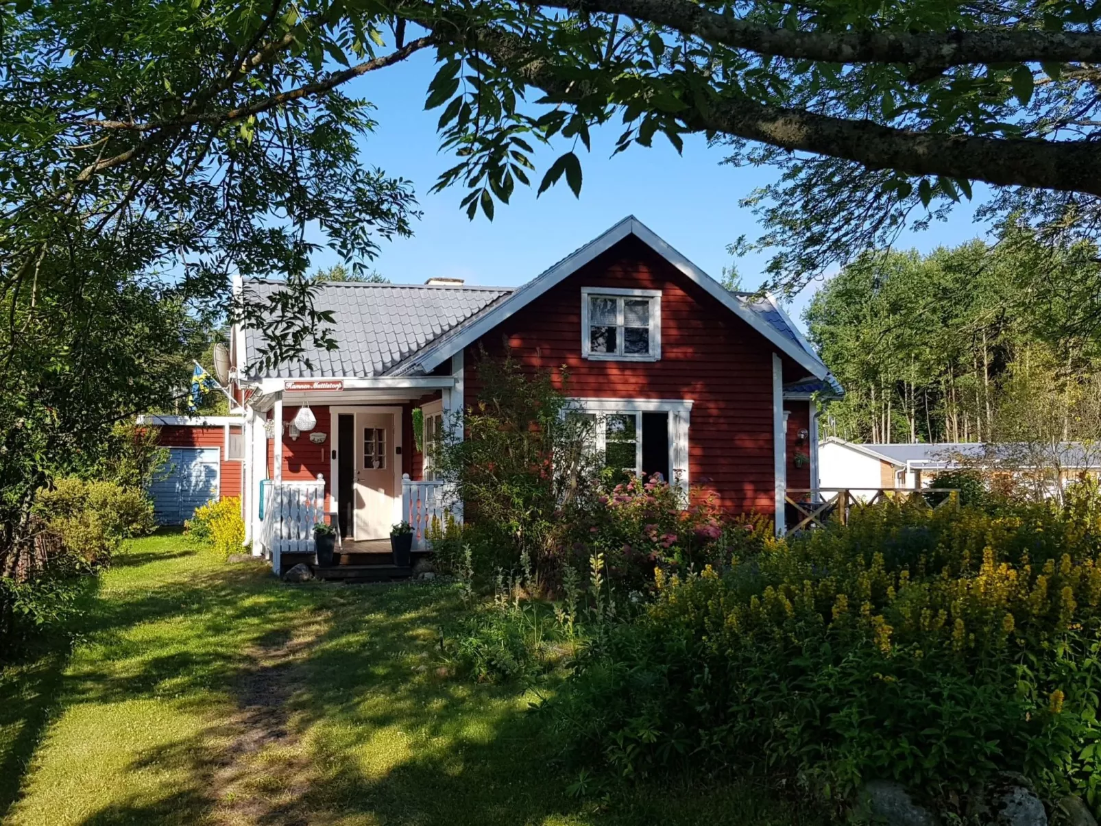 In Karlsborg mit Offenem Kamin-Draußen