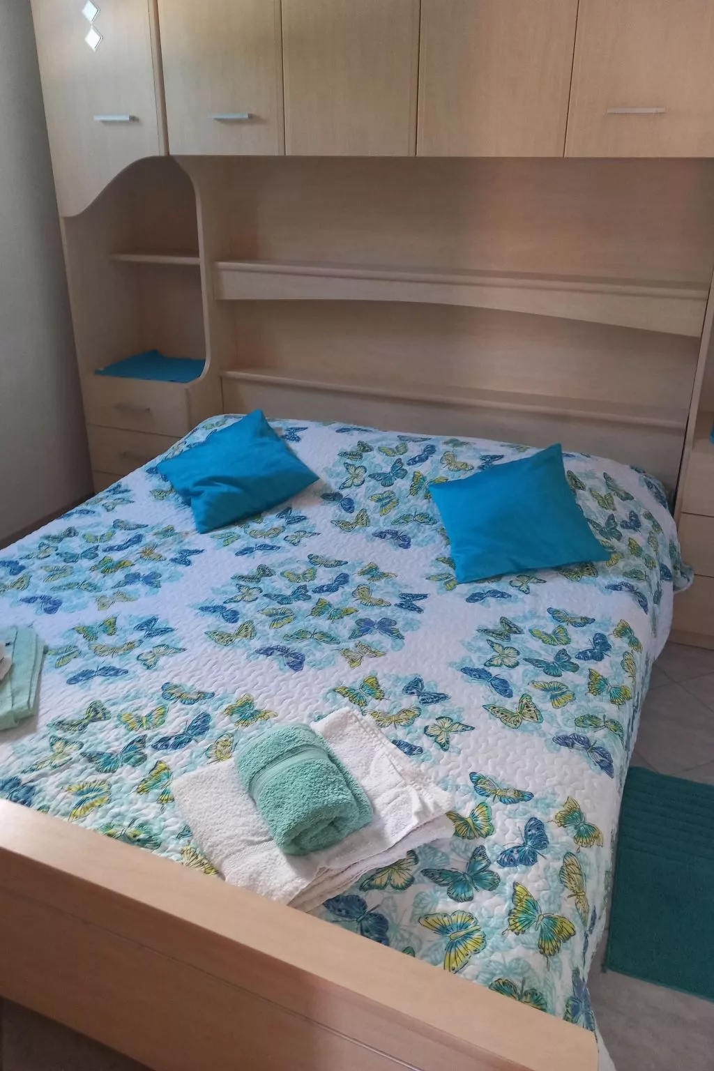 "Blue Apartment" am Strand-Drinnen