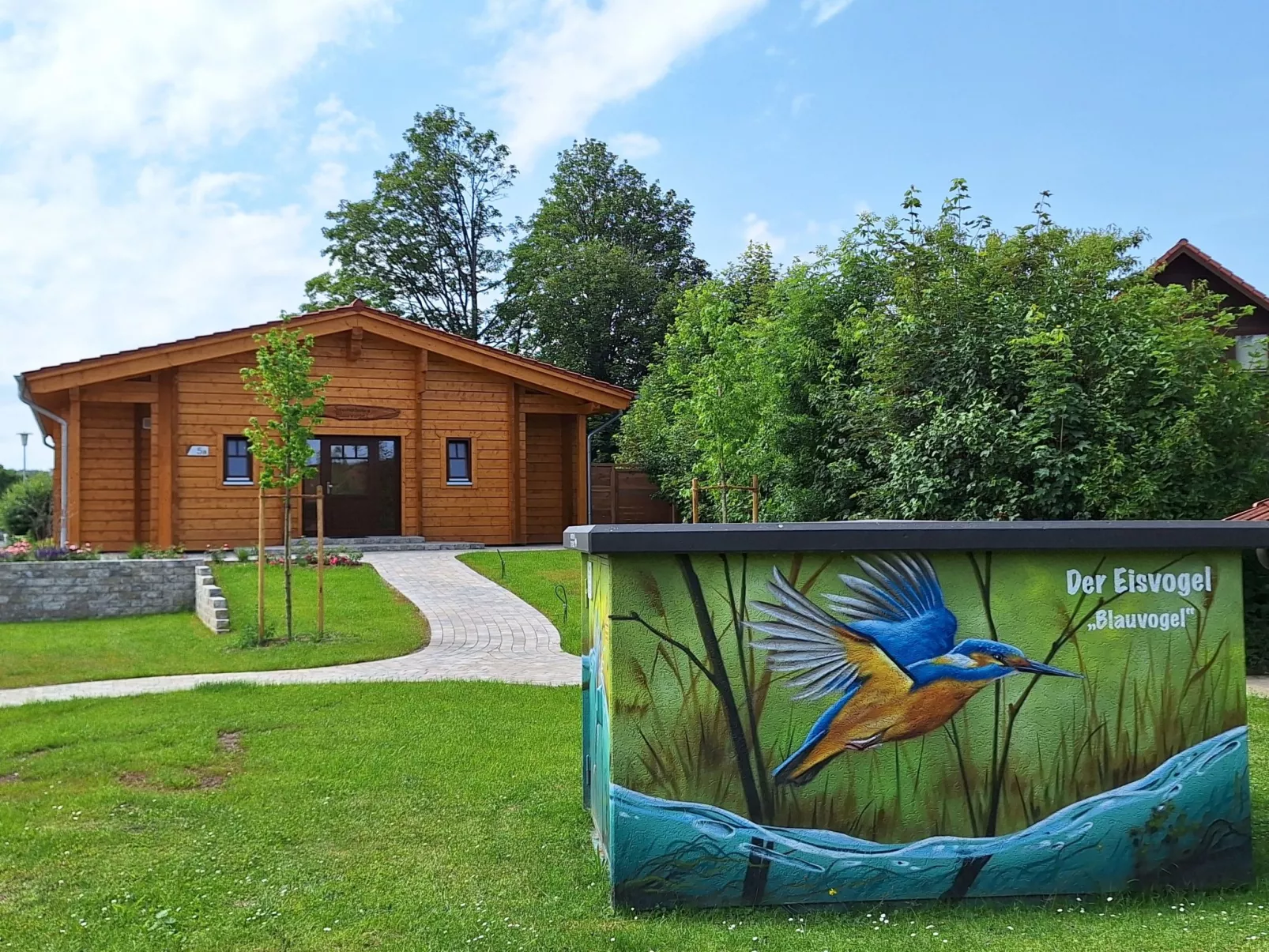 Blauvogel-Draußen