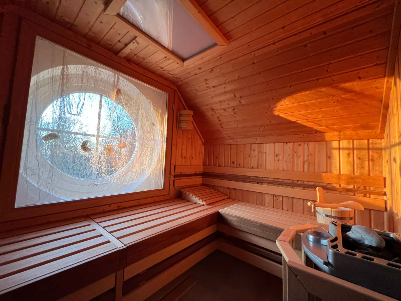 Appartement mit Privater Sauna und Meerblick-Dedans