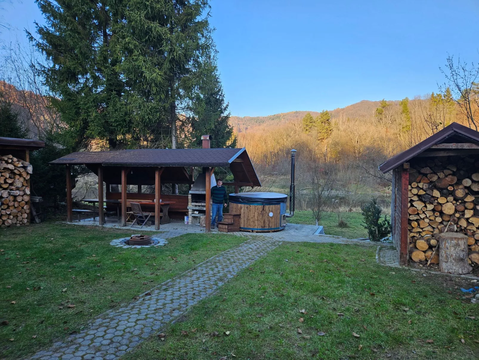Berghütte mit Sauna-Dehors