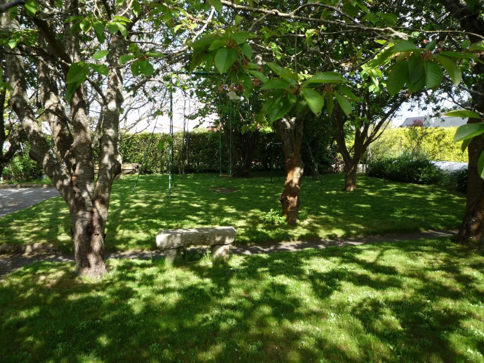 Eine kleine Oase der Ruhe am Meer-Draußen