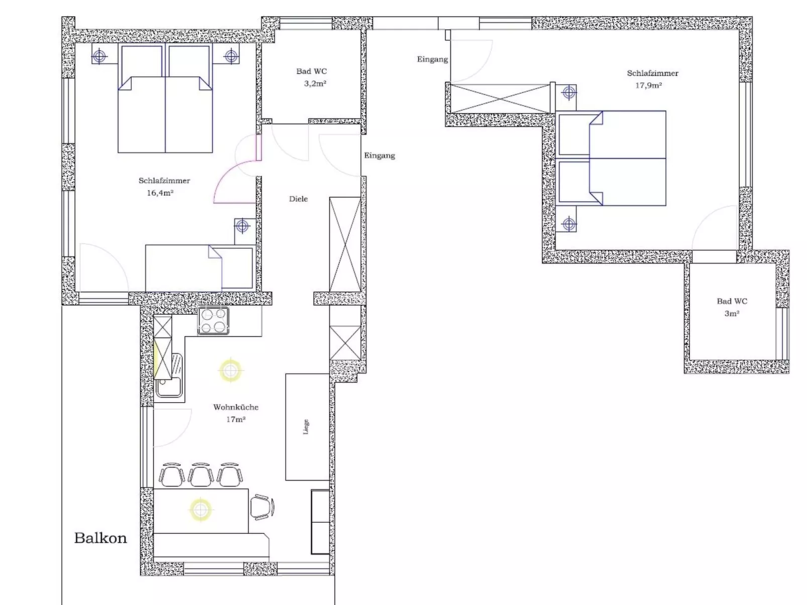 Appartement Landleben-Dedans