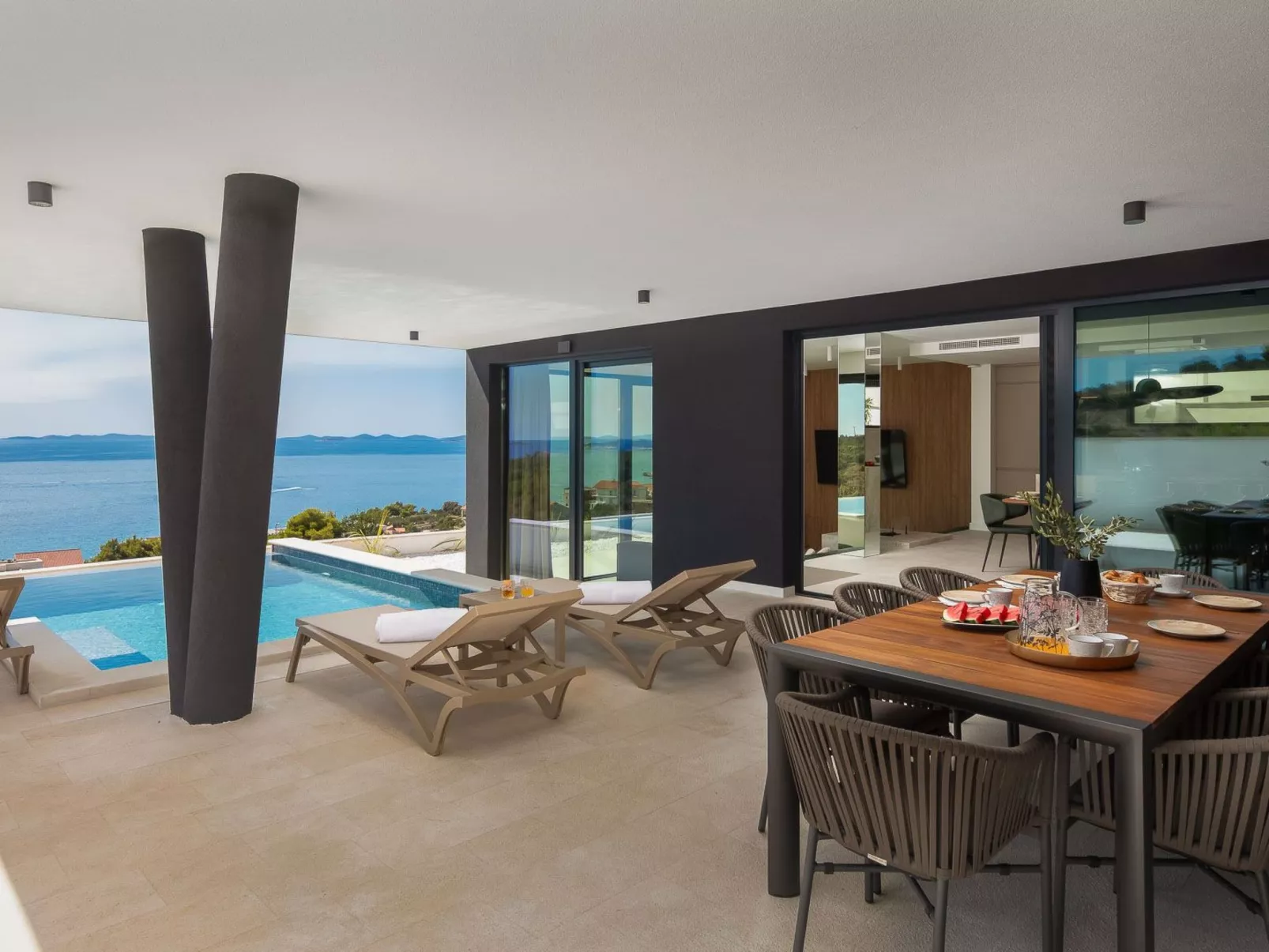 Ferienvilla "Oliva" mit Sauna-Drinnen