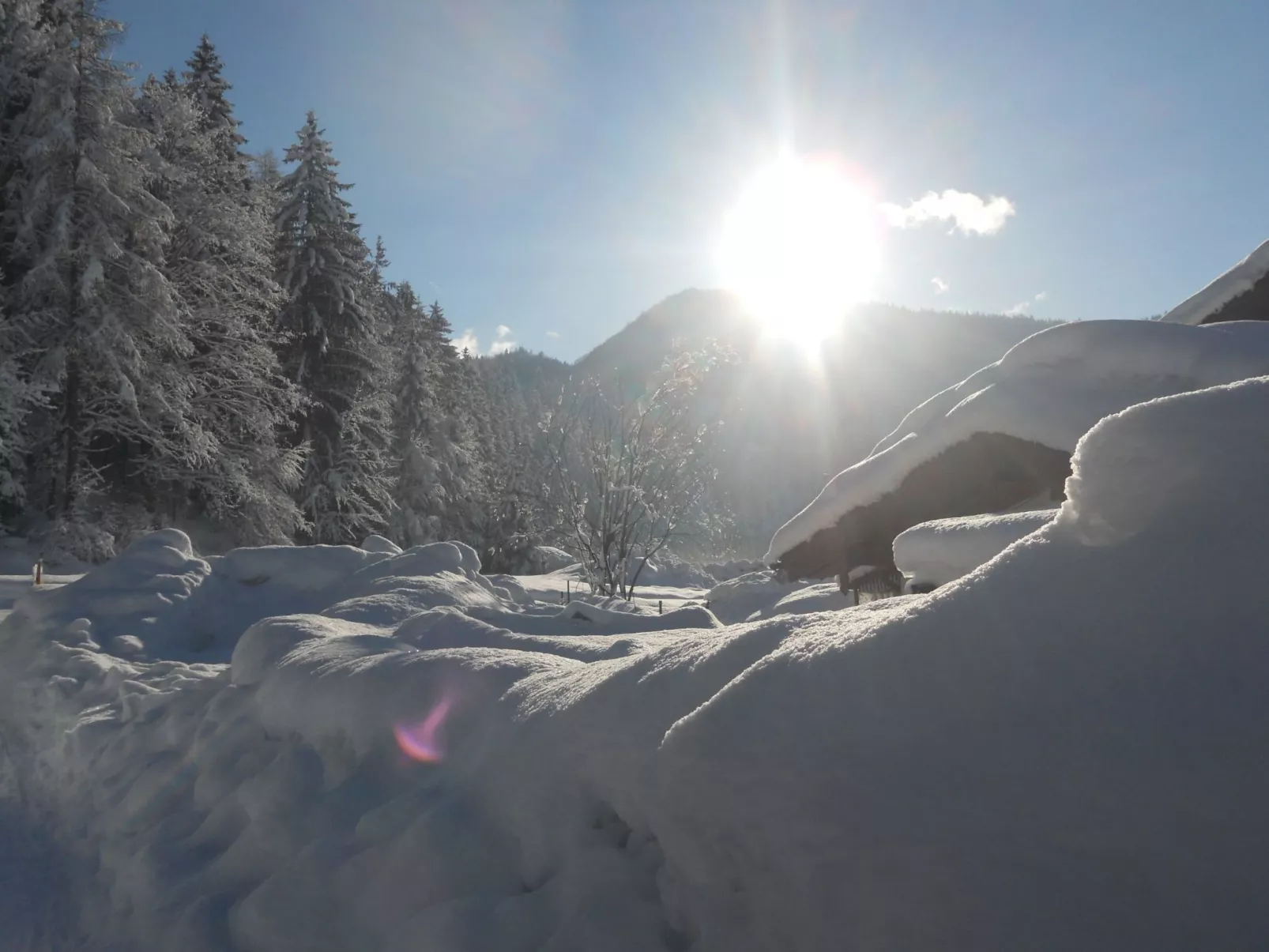 Komfortable Ferienwohnung mit herrlichem Bergblick-Draußen
