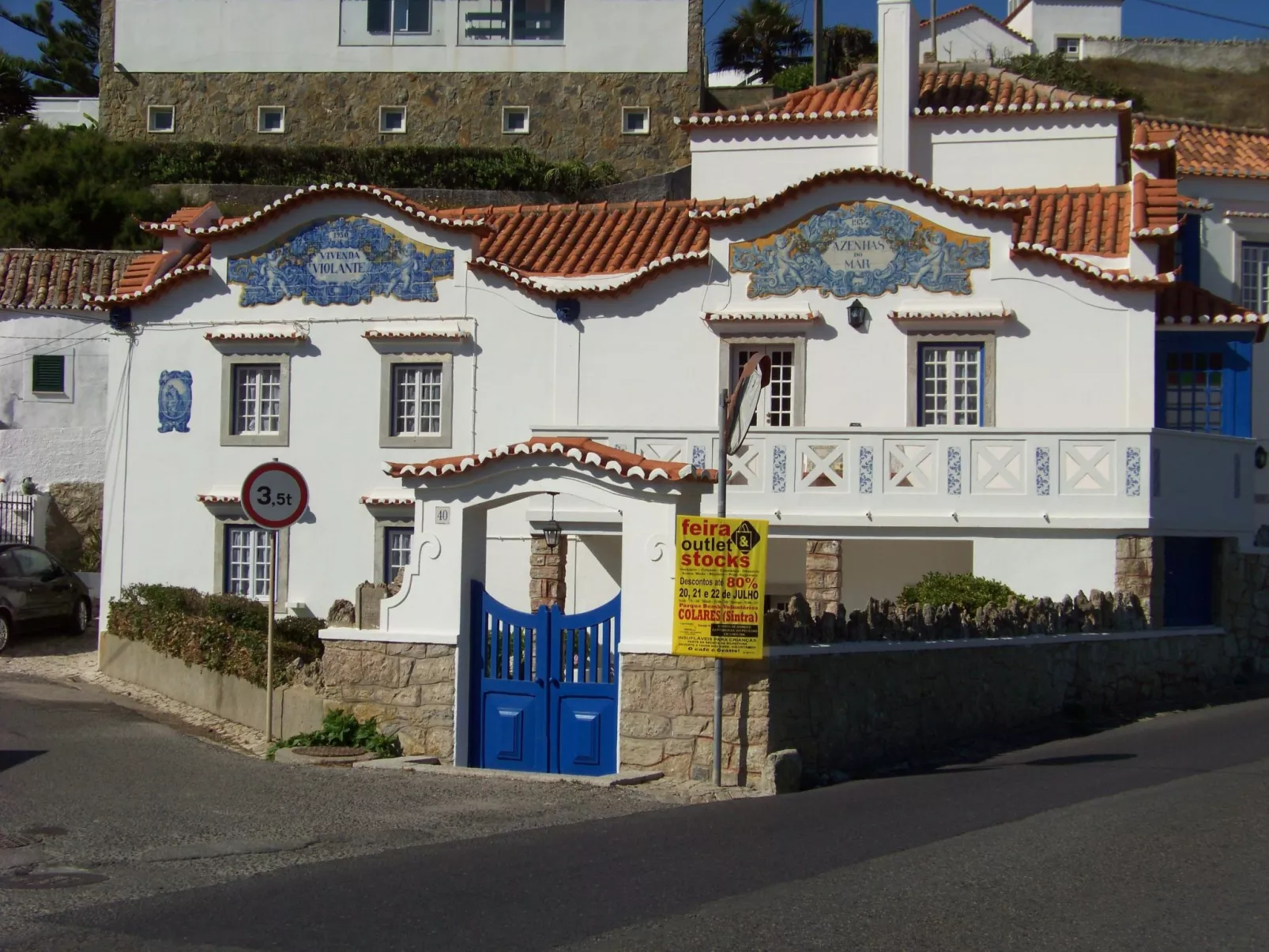 Schöne Wohnung in Azenhas Mar mit privatem Balkon-Draußen