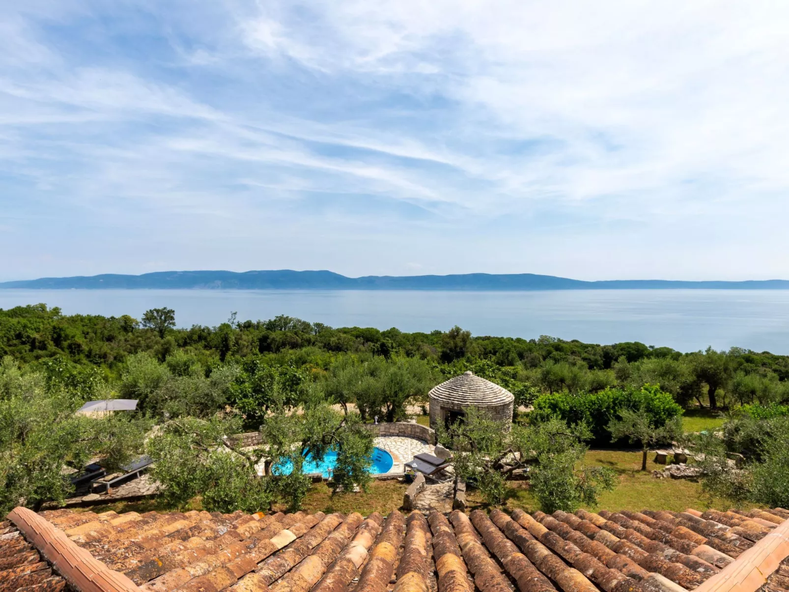 "Istria" mit eigenem Pool-Draußen