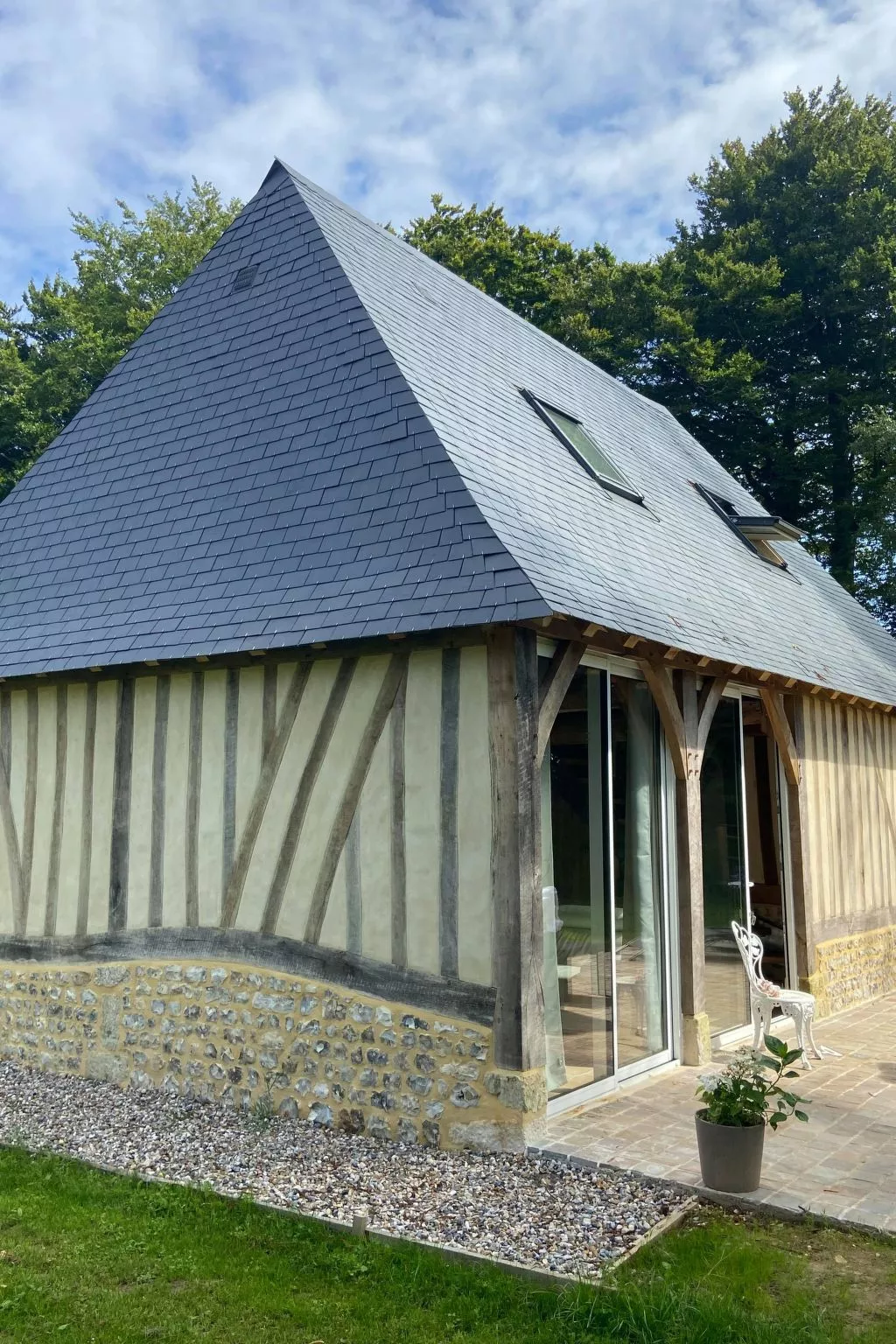 Neues normannisches Ferienhaus mit Charme die Kastanienbäume-Outside