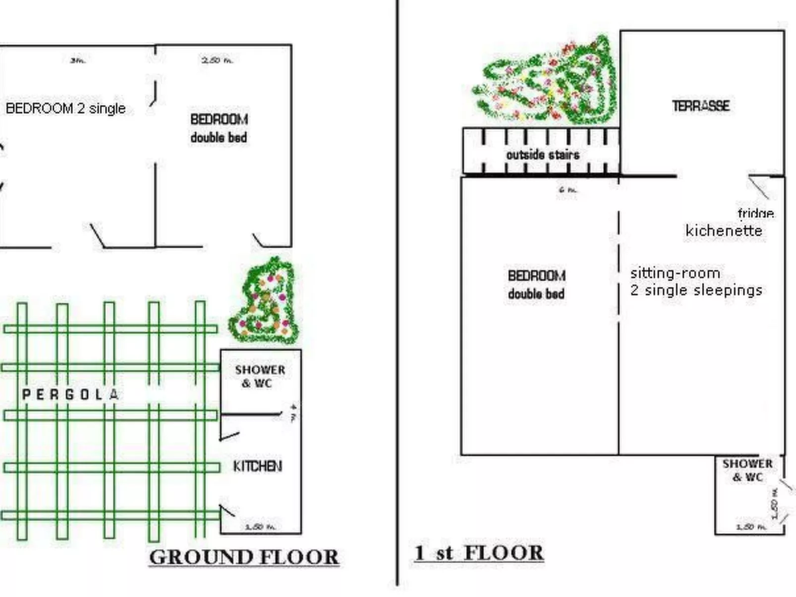 Charmante Villa mit Meerblick - 300m. vom Strand entfernt-Dedans