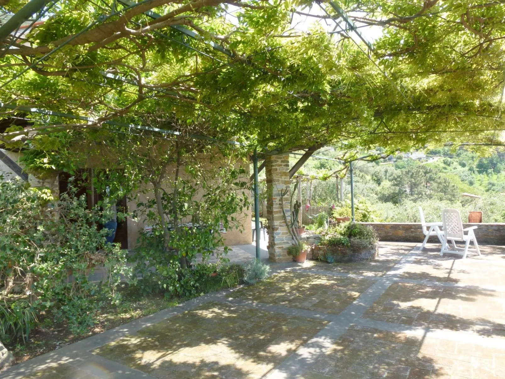 Mit Blick auf das Wasser-Dehors