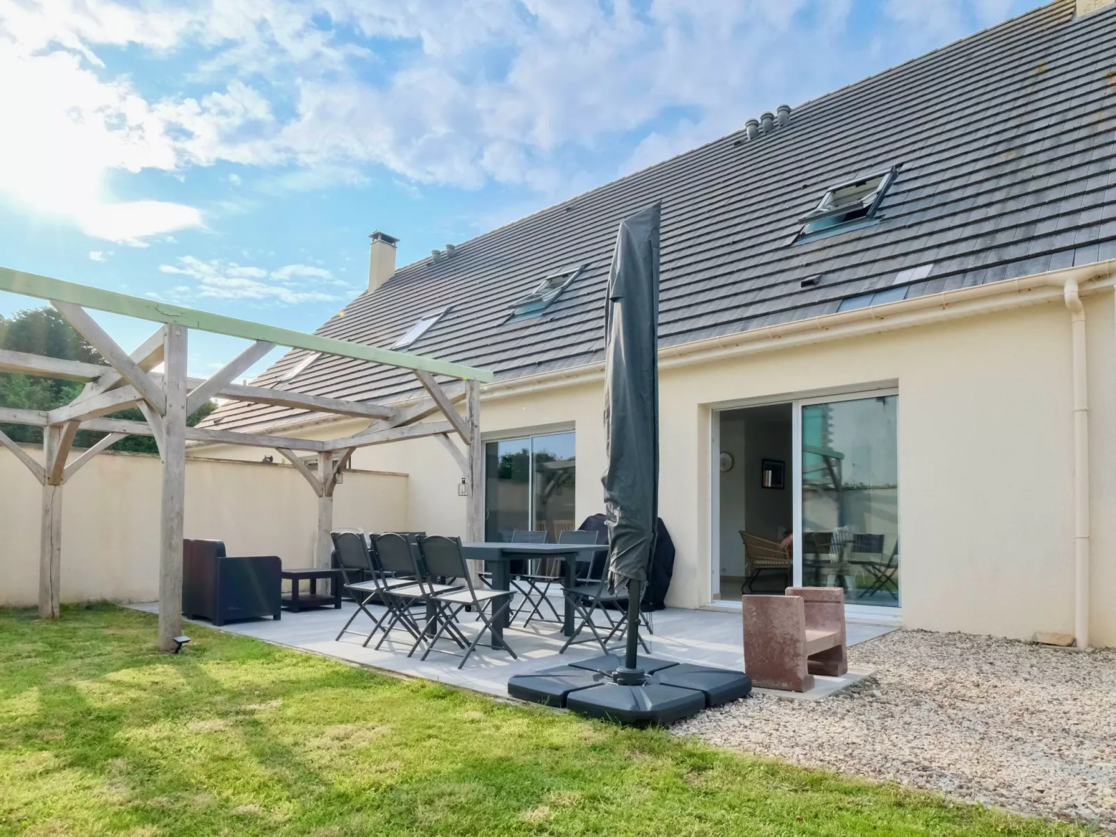 Haus "L'Oyat" mit Garten und Plancha-Draußen