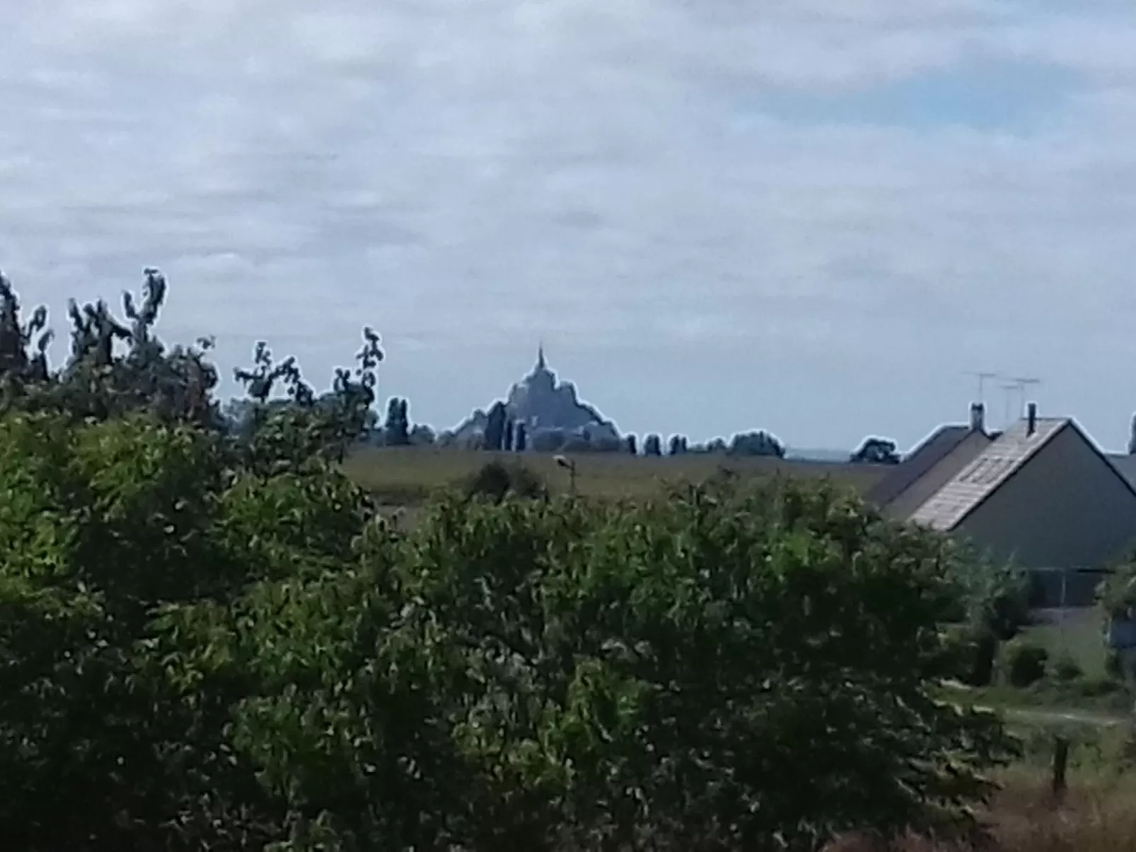 Gite Pamphilienne mit Blick auf Mont Saint Michel-Dehors
