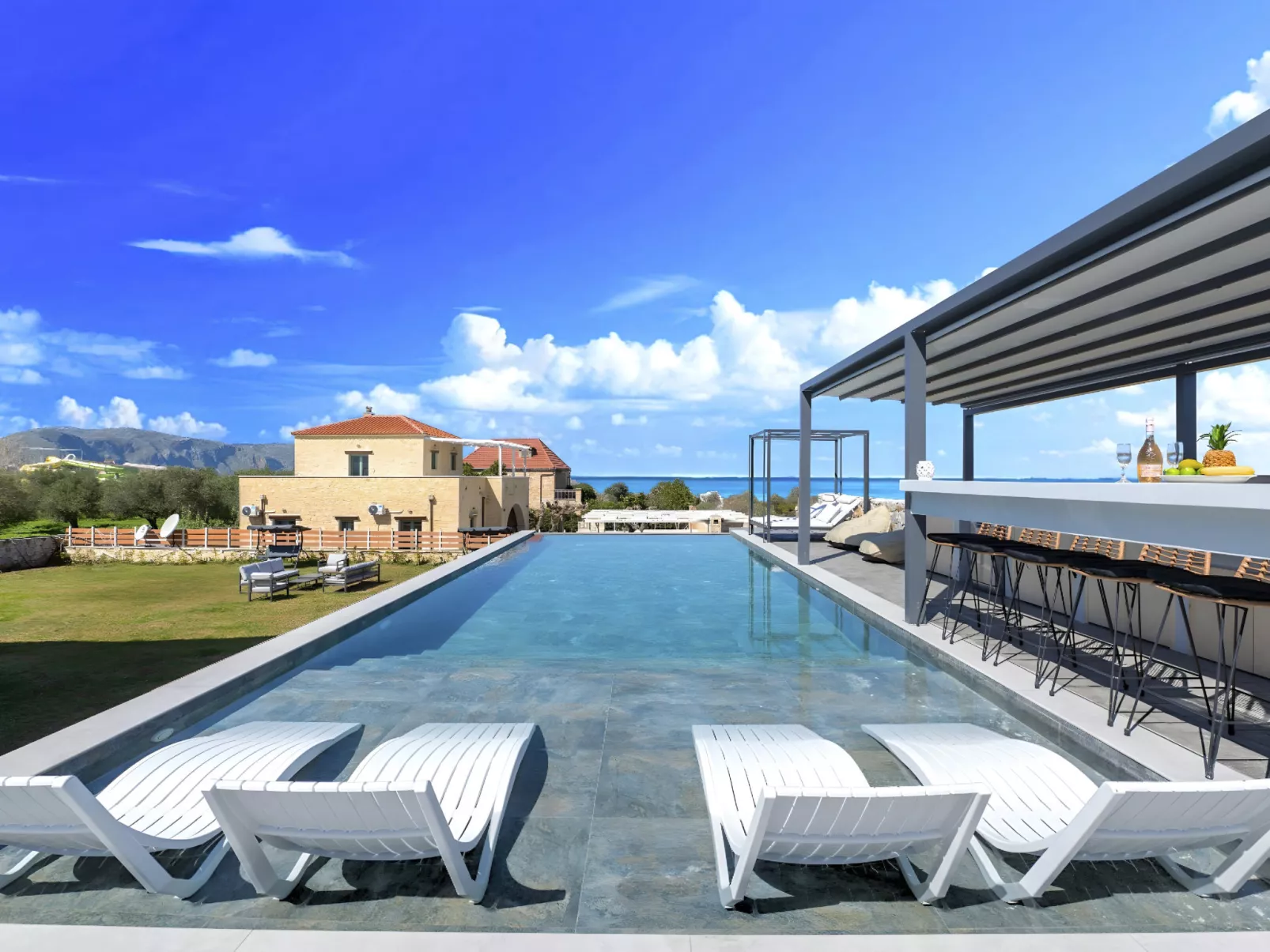 Grey Grand Villa Privater Pool-Dehors
