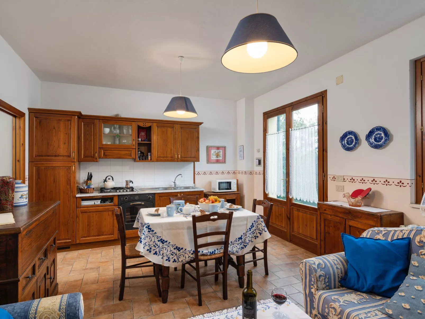 Wohnung in einem Ferienhaus mit Schwimmbad im Herzen der Toskana.-Dedans