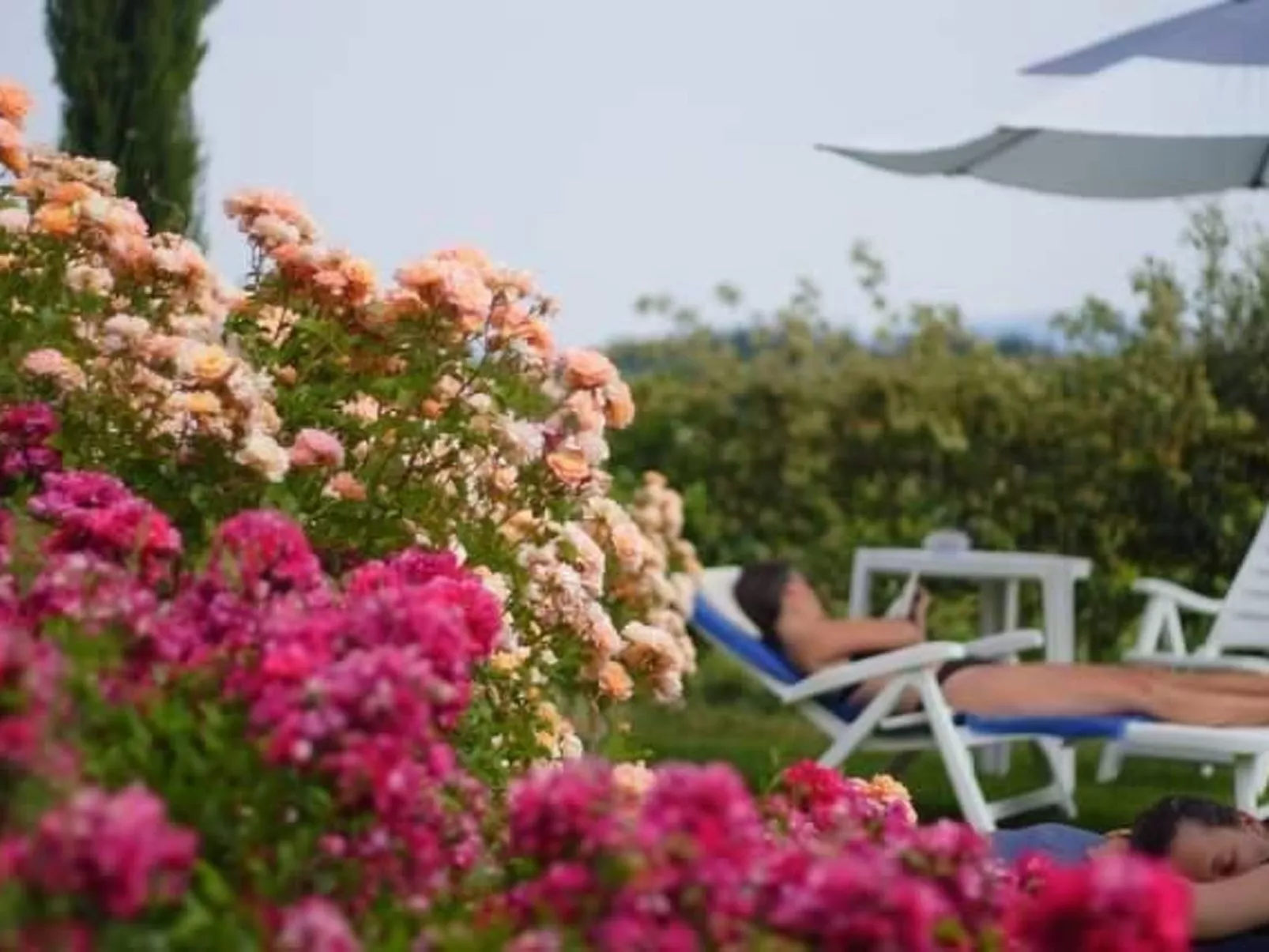 Ferienappartement mit Garten und Panoramablick-Outside